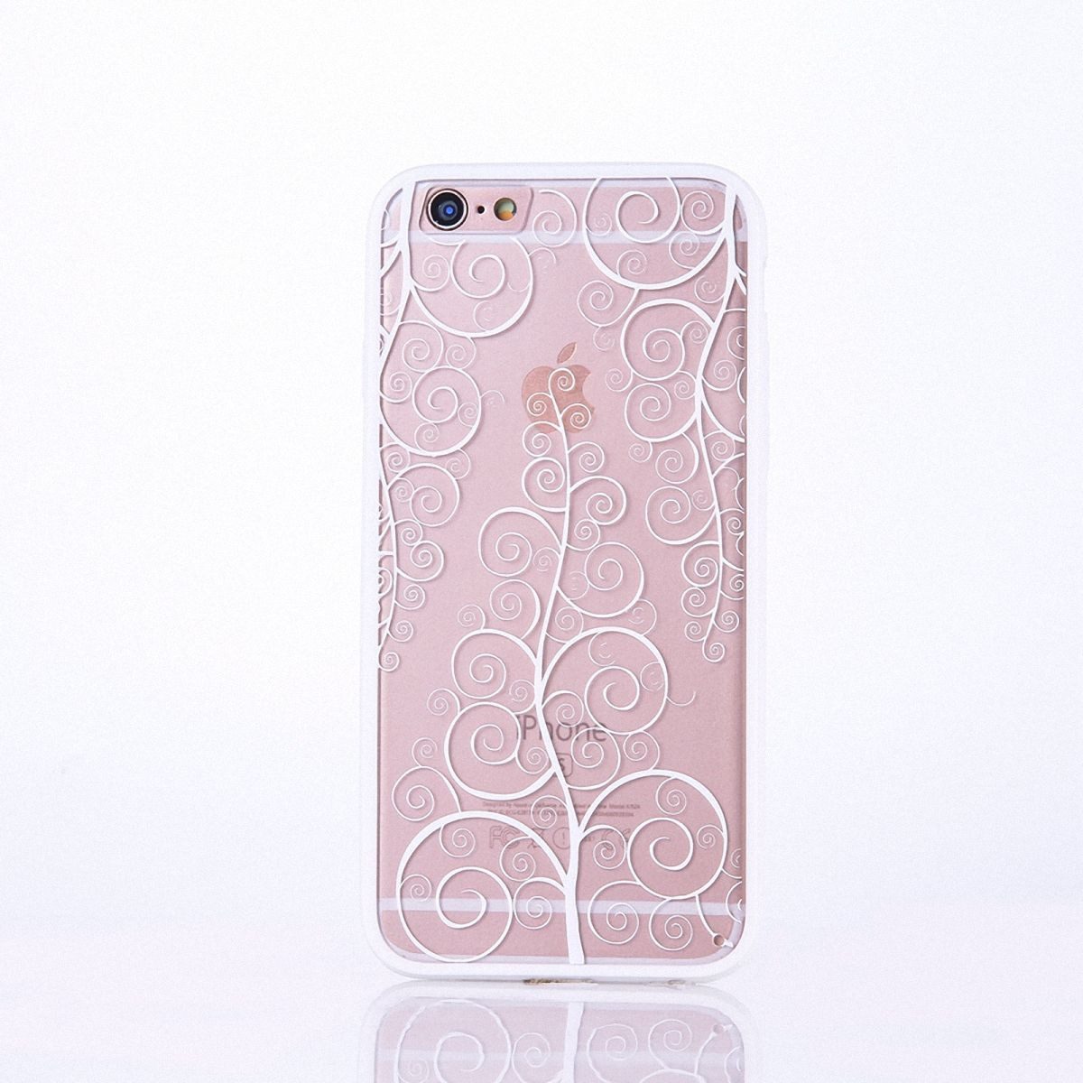König Design Handyhülle Apple iPhone 8 Plus, Apple iPhone 8 Plus Handyhülle Backcover Weiß