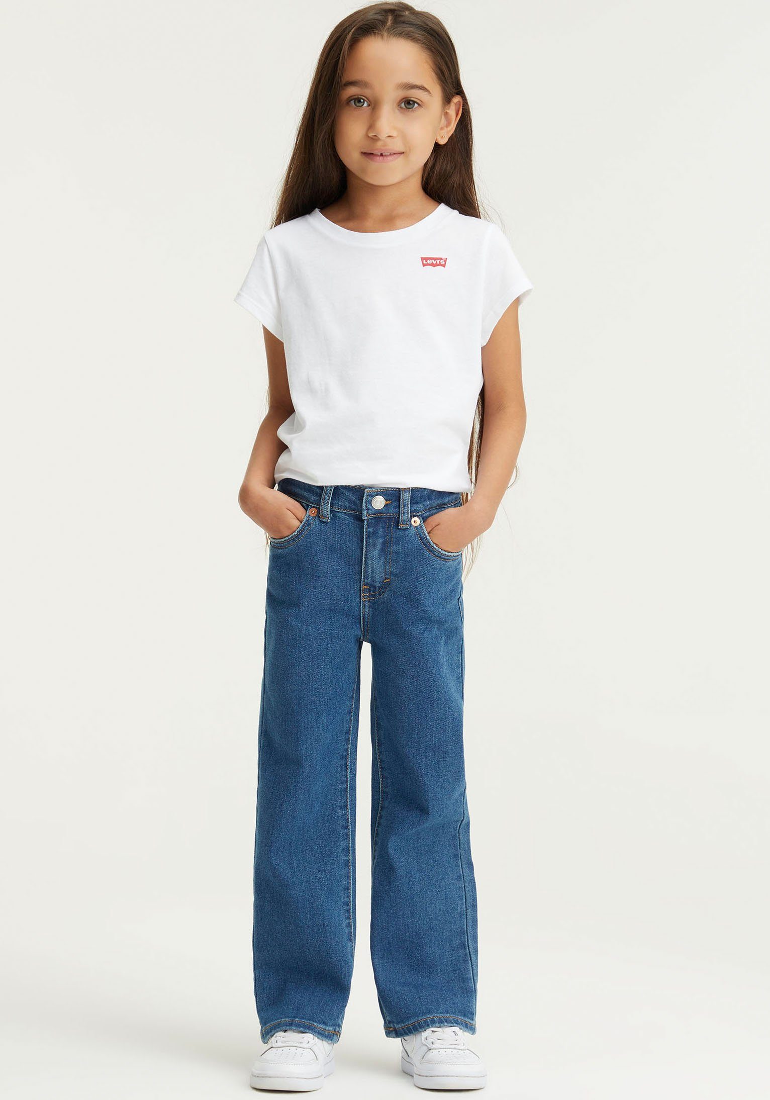 Levi's® Kids 5-Pocket-Jeans Mädchen Jeans Wide Leg (1-tlg)