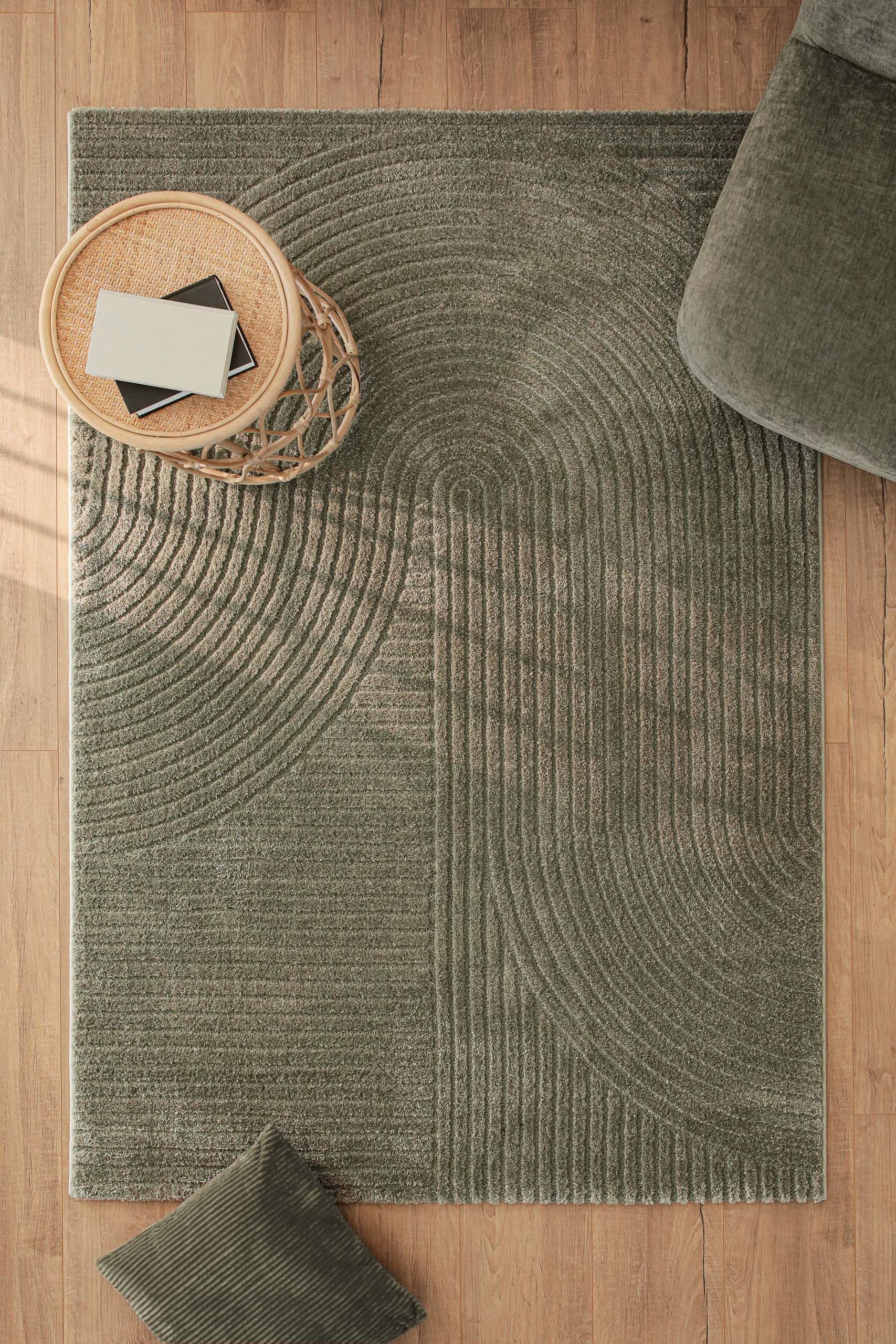 Wecon home Teppich Bolen, rechteckig, Höhe: 14 mm, Gewebter Teppich, Kurzflor, 3D Design, pflegeleicht, Wohnzimmer