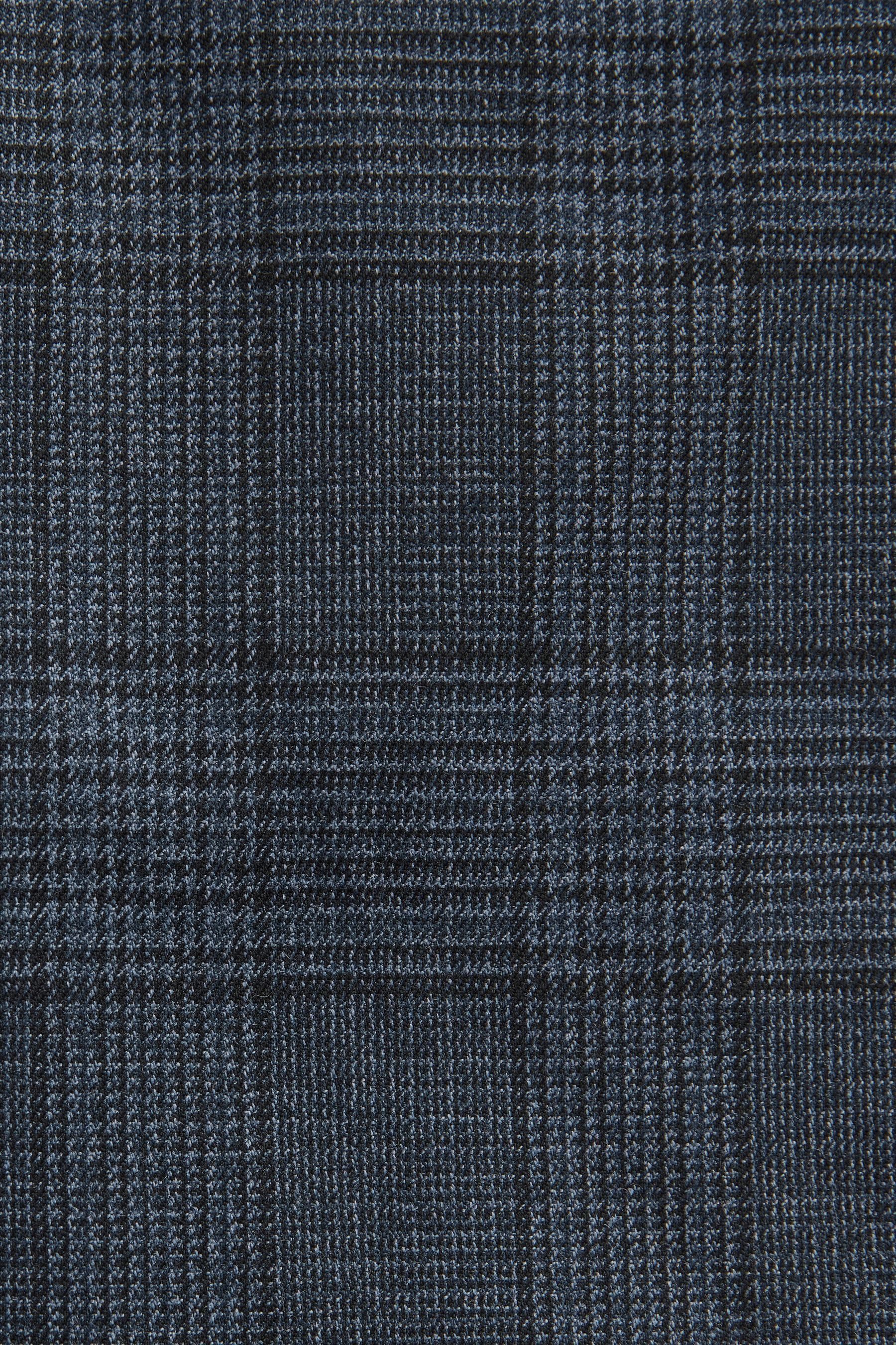 Next Anzughose Tailored Fit Anzughose mit Karomuster und Besatz (1-tlg)