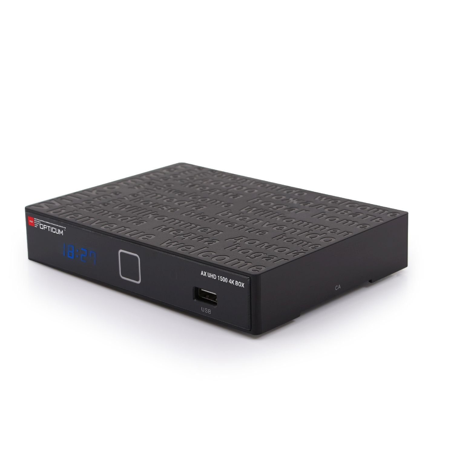 HD externe 1500 Box SAT-Receiver OPTICUM AX auf Aufnahmefunktion Ultra UHD Receiver Festplatte) 4K Android (DVB-S2 RED
