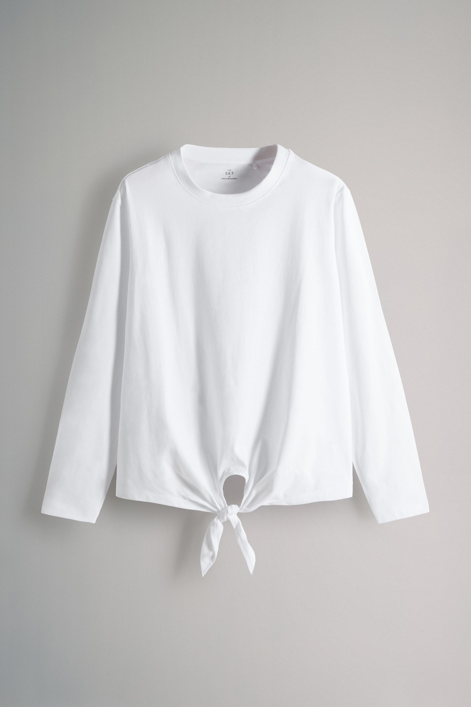 The Set Langarmshirt The Set Langarmshirts mit Bindefront, 3er-Pack (3-tlg) günstig online kaufen