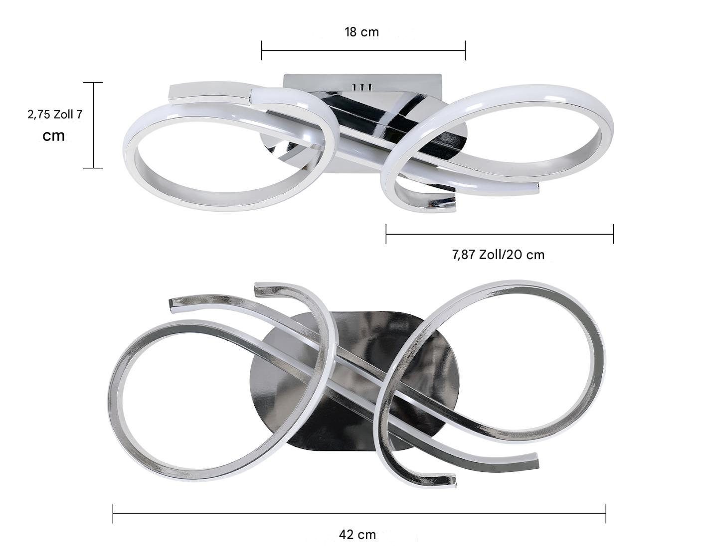 Riserva LED Deckenleuchte Kreative Aluminiumlampe, 36W Deckenlampe, warmes Licht 3000K, LED wechselbar, Augenschutzdesign, energiesparend, für Cafés, Konzertsäle, Garderoben