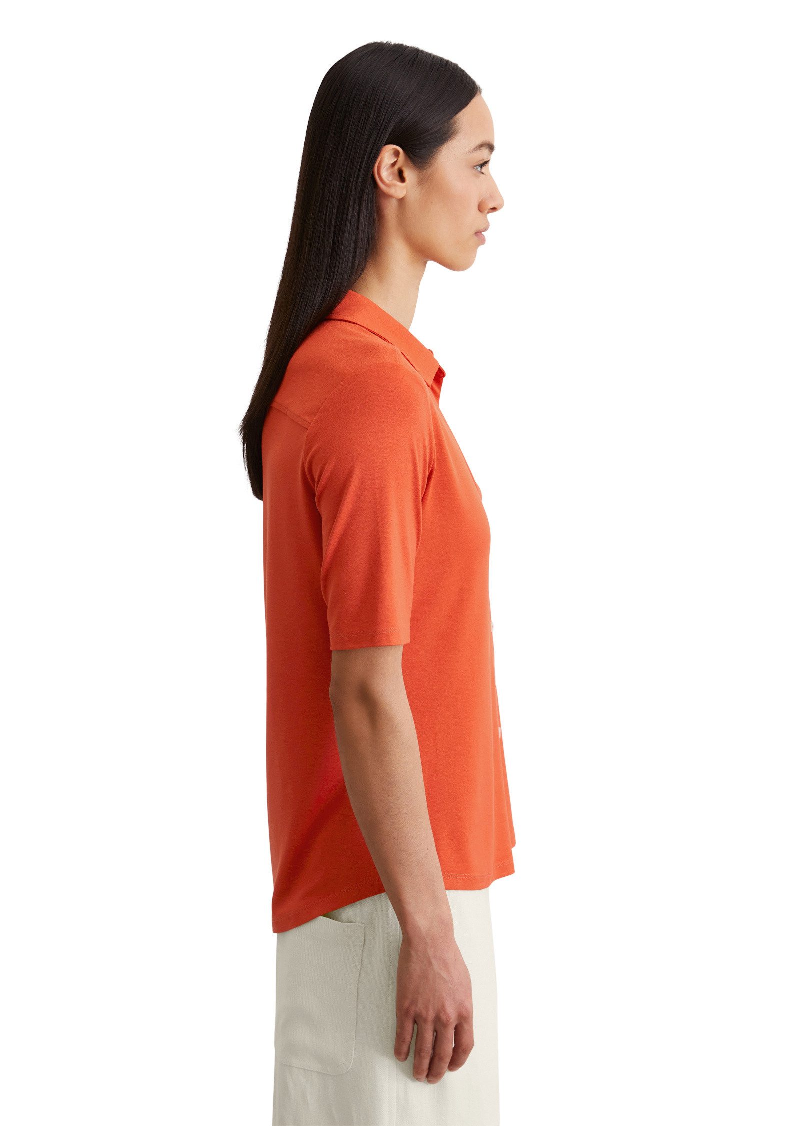 Marc O'Polo Kurzarmbluse aus LENZING™ ECOVERO™ günstig online kaufen