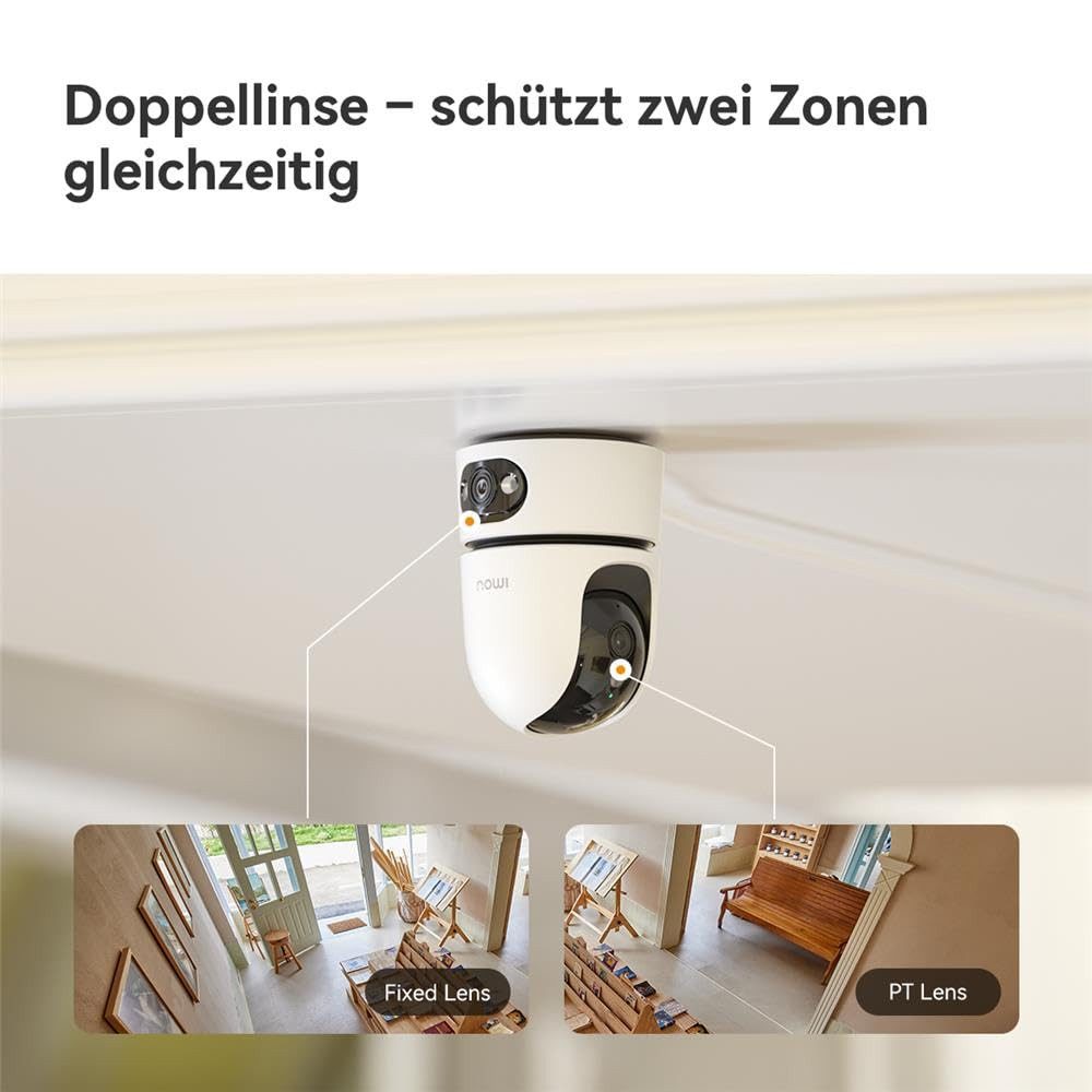 Imou Überwachungskamera IPC-S2XEP-6M0S-imou (Dualobjektive, 360° PTZ, 2-Wege-Audio, Nachtsicht in Farbe)