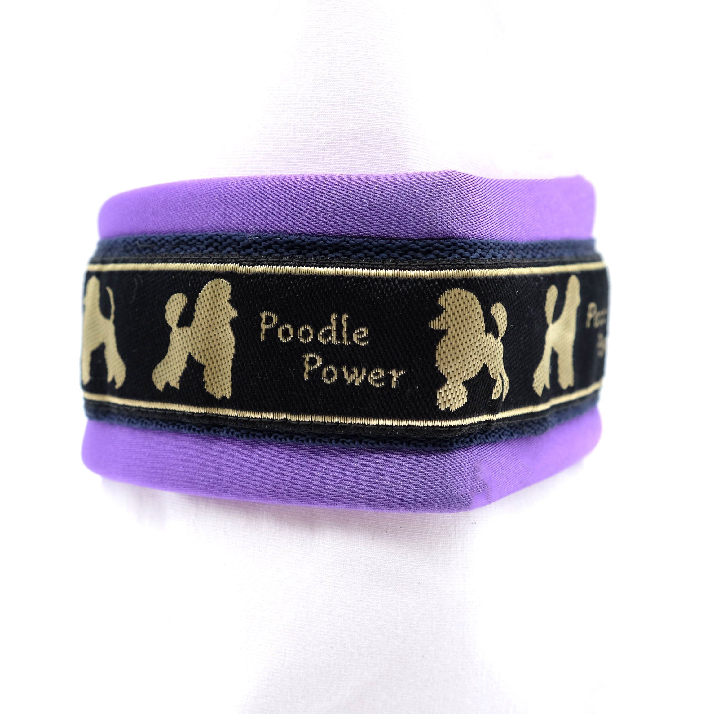 Doppelmoppel Hunde-Halsband Hundehalsband kleine Hunde, Zugstopp Neopren 33 cm, Neopren, HANDMADE IN GERMANY