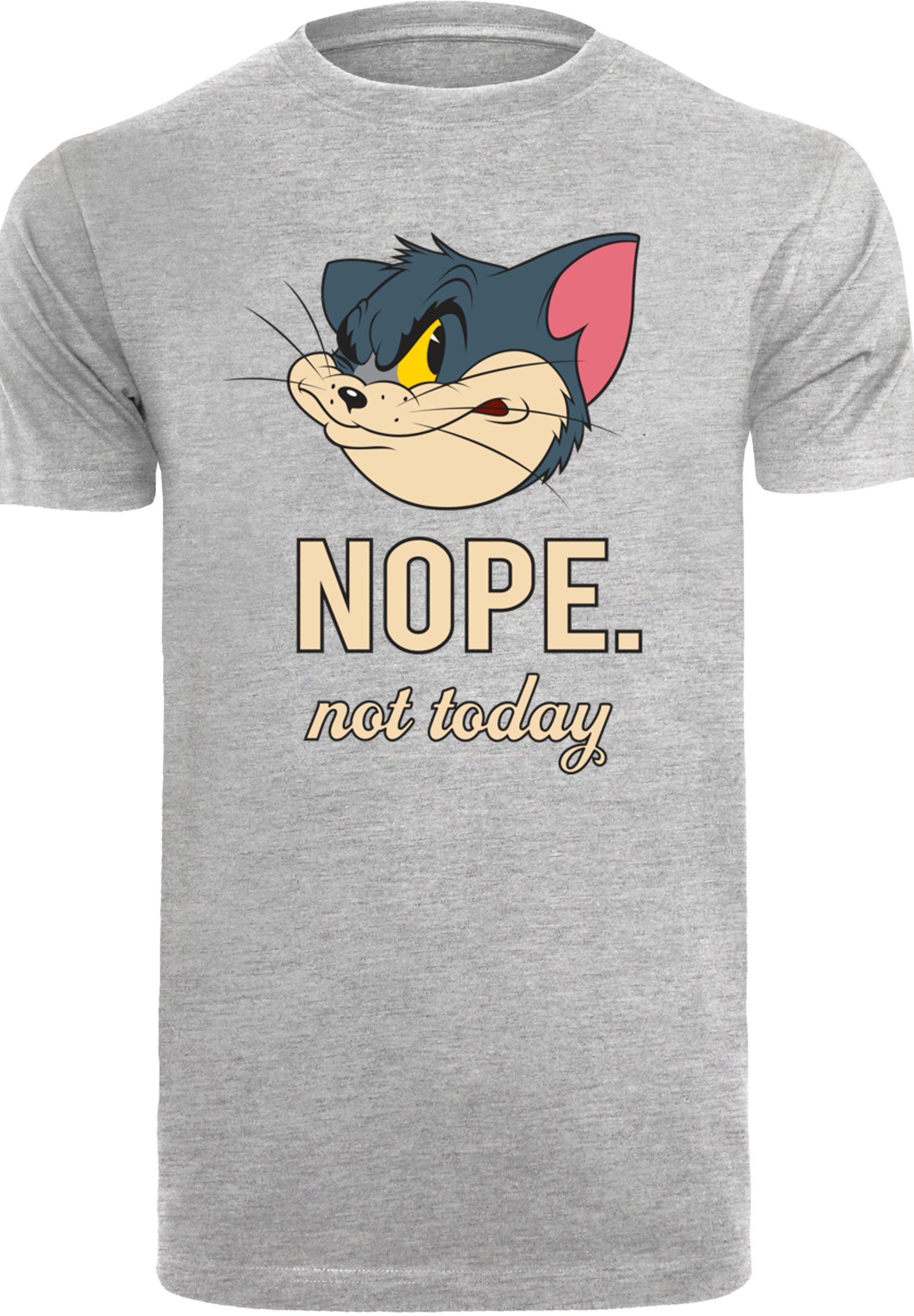 weicher Not Herren,Premium Tom Jerry mit Baumwollstoff T-Shirt F4NT4STIC Merch,Regular-Fit,Basic,Bedruckt, und Today hohem Sehr Nope Tragekomfort