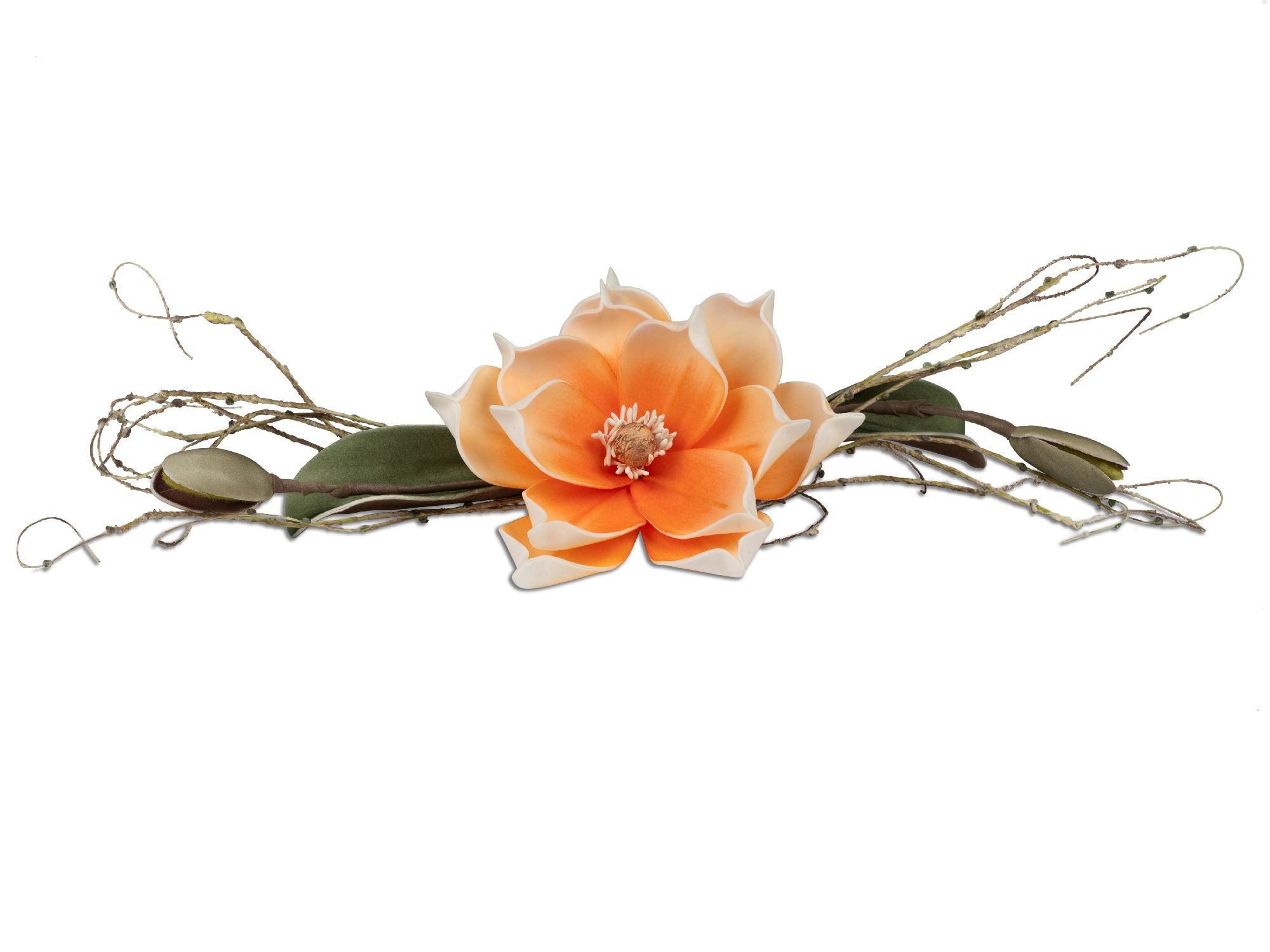 Gestecke Foam Flower, formano, Höhe 8 cm, Farbe: Orange, Motiv: Magnolie günstig online kaufen
