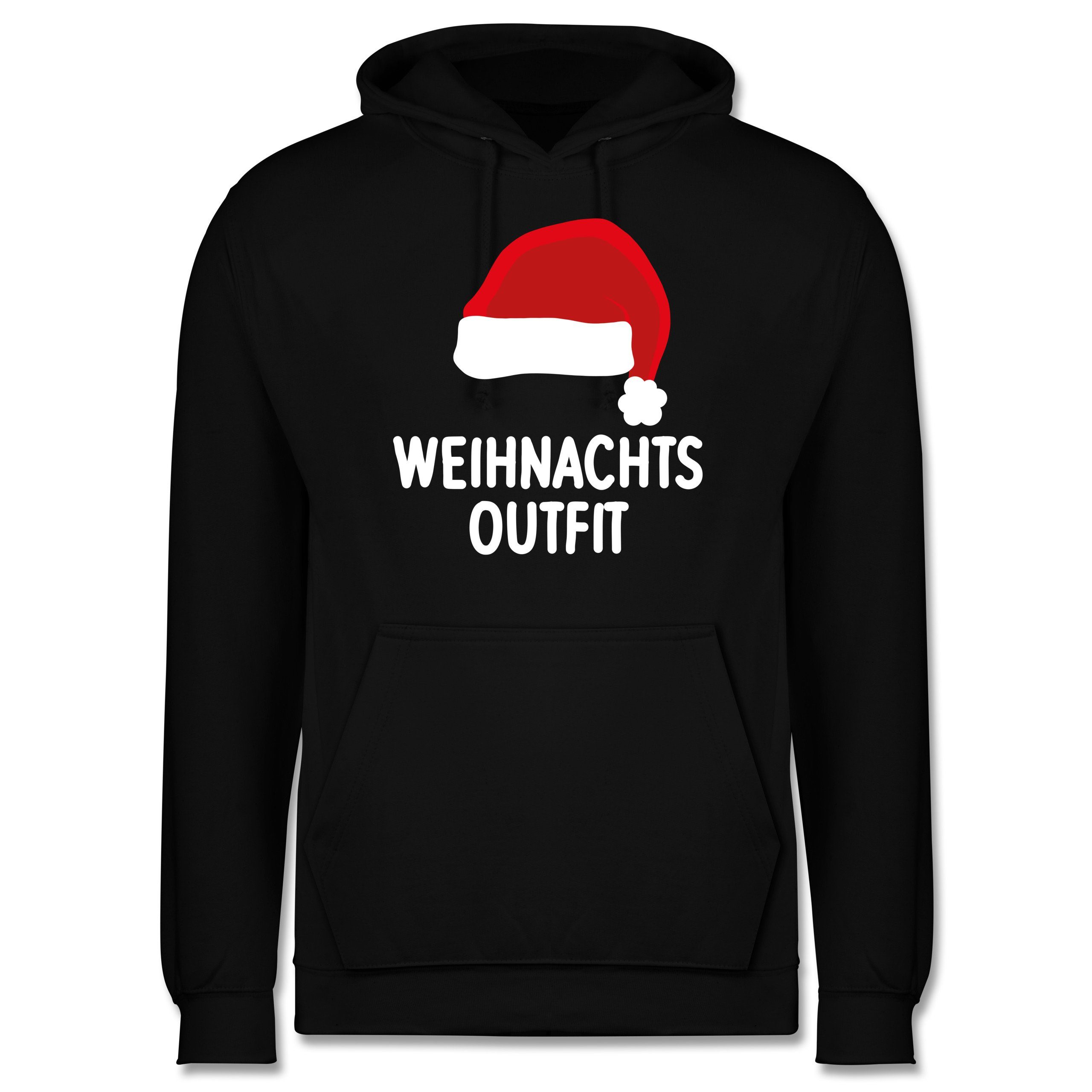 Shirtracer Hoodie »Weihnachtsoutfit mit Weihnachtsmütze Weihnachten & Silvester Männer