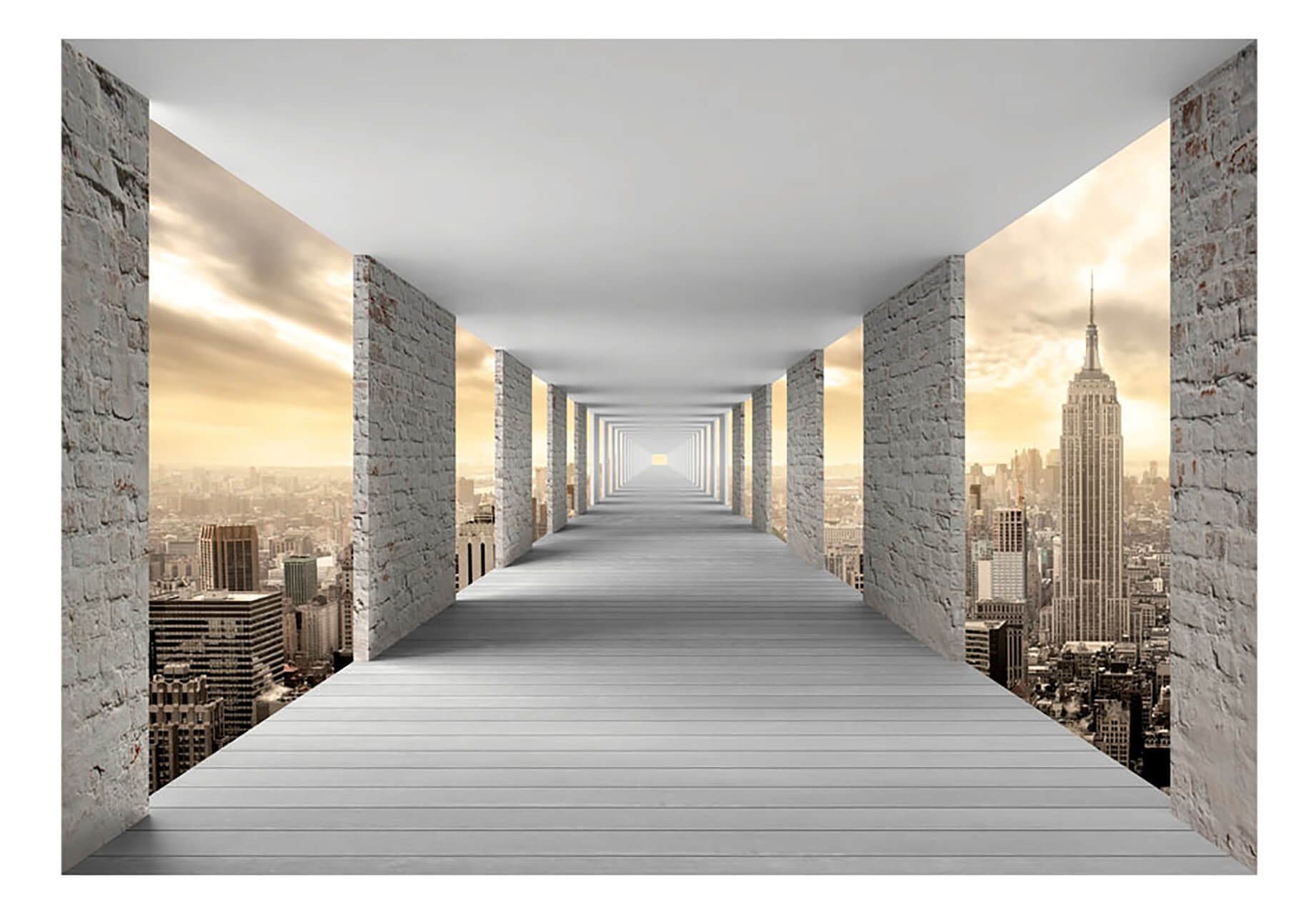 KUNSTLOFT Vliestapete Walk Through New York 1x0.7 m, halb-matt, lichtbeständige Design Tapete