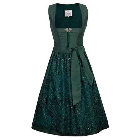 MarJo Trachtenkleid Midi Dirndl 2tlg. 65cm NADESCHA flaschengruen