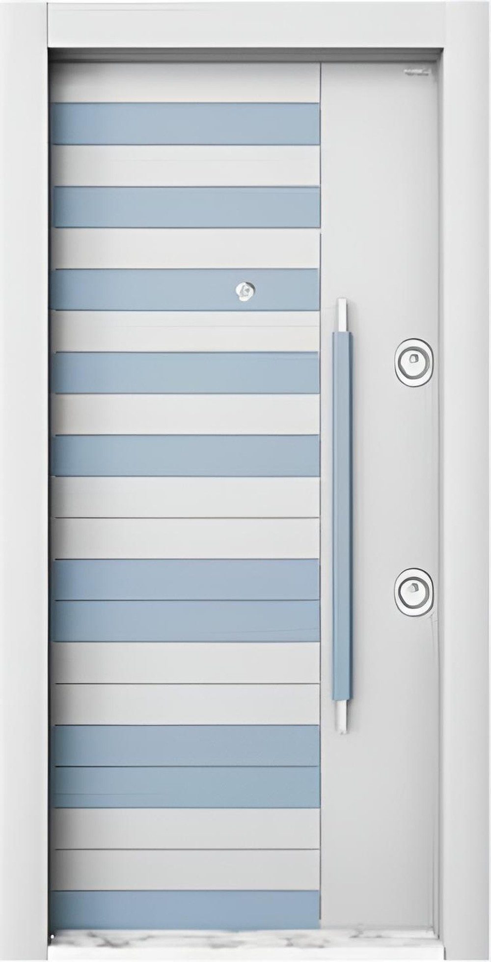 JVmoebel Haustür Stilvolle Streifentür Designer Eingangstür Metall Hoteltüren, Made in Europa