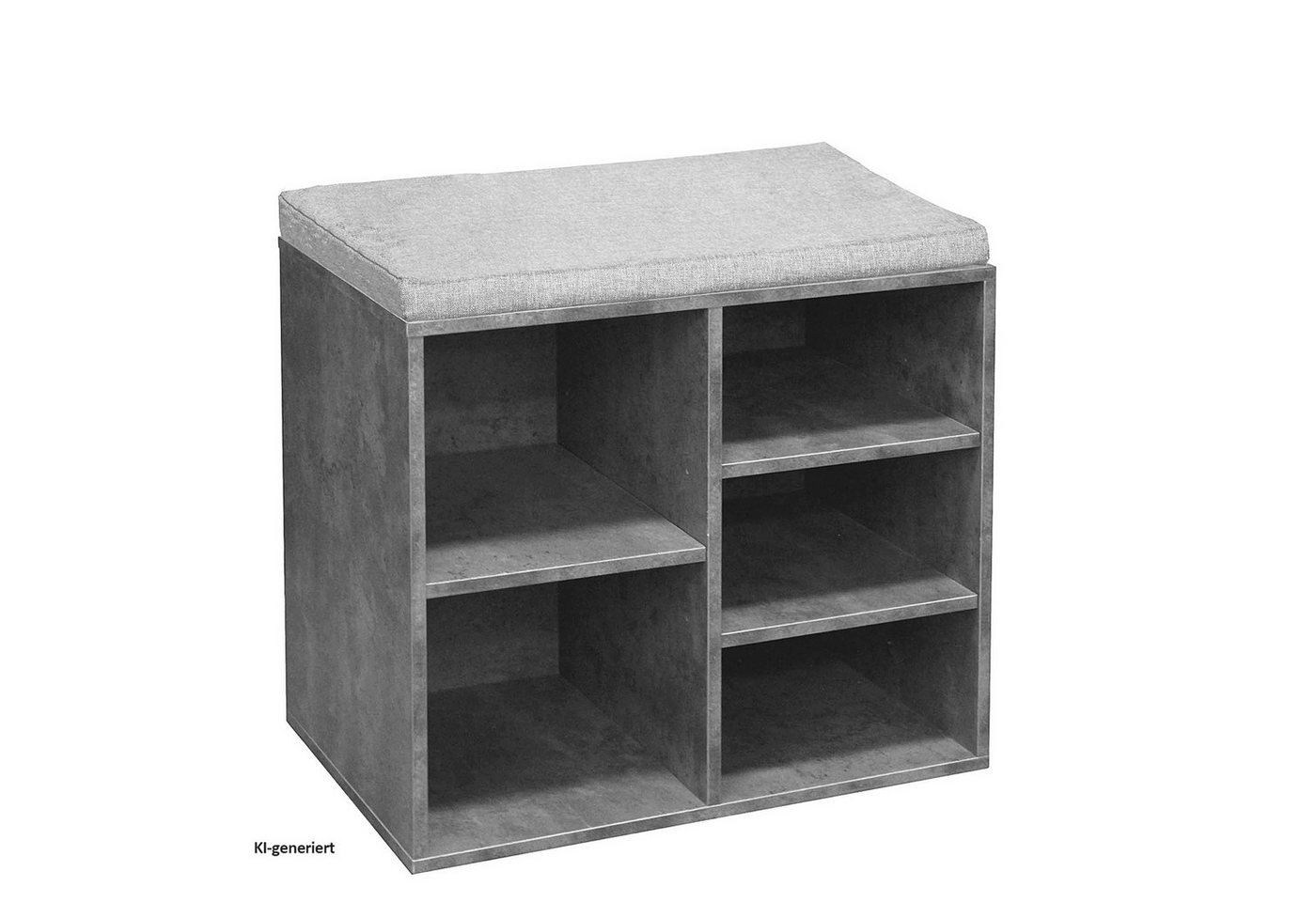 HTI-Line Schuhbank Schuhbank Katja5 (Stück, 1-St., 1 Schuhbank mit Sitzauflage), Schuhregal 5 Fächer
