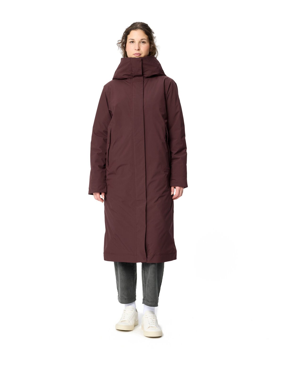 VAUDE Wintermantel WOMEN'S COREWAY COAT mit Fleecefütterung, mit Kapuze, wasserabweisend