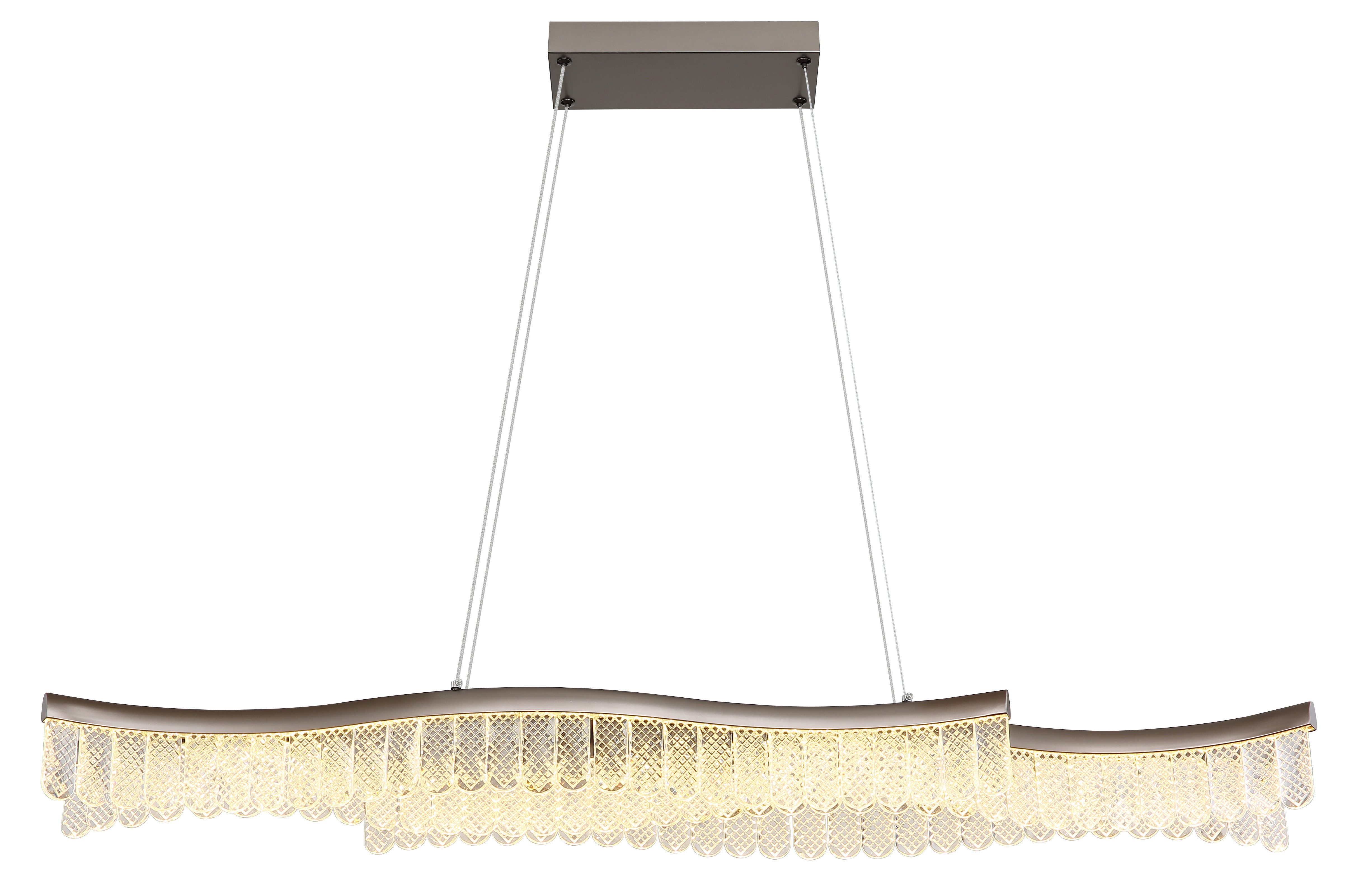 GLOBO LIGHTING LED Pendelleuchte JULIET, LED fest integriert, Warmweiß, Hängelampe/Hängeleuchte/Wohnzimmer/Esstisch/elegant