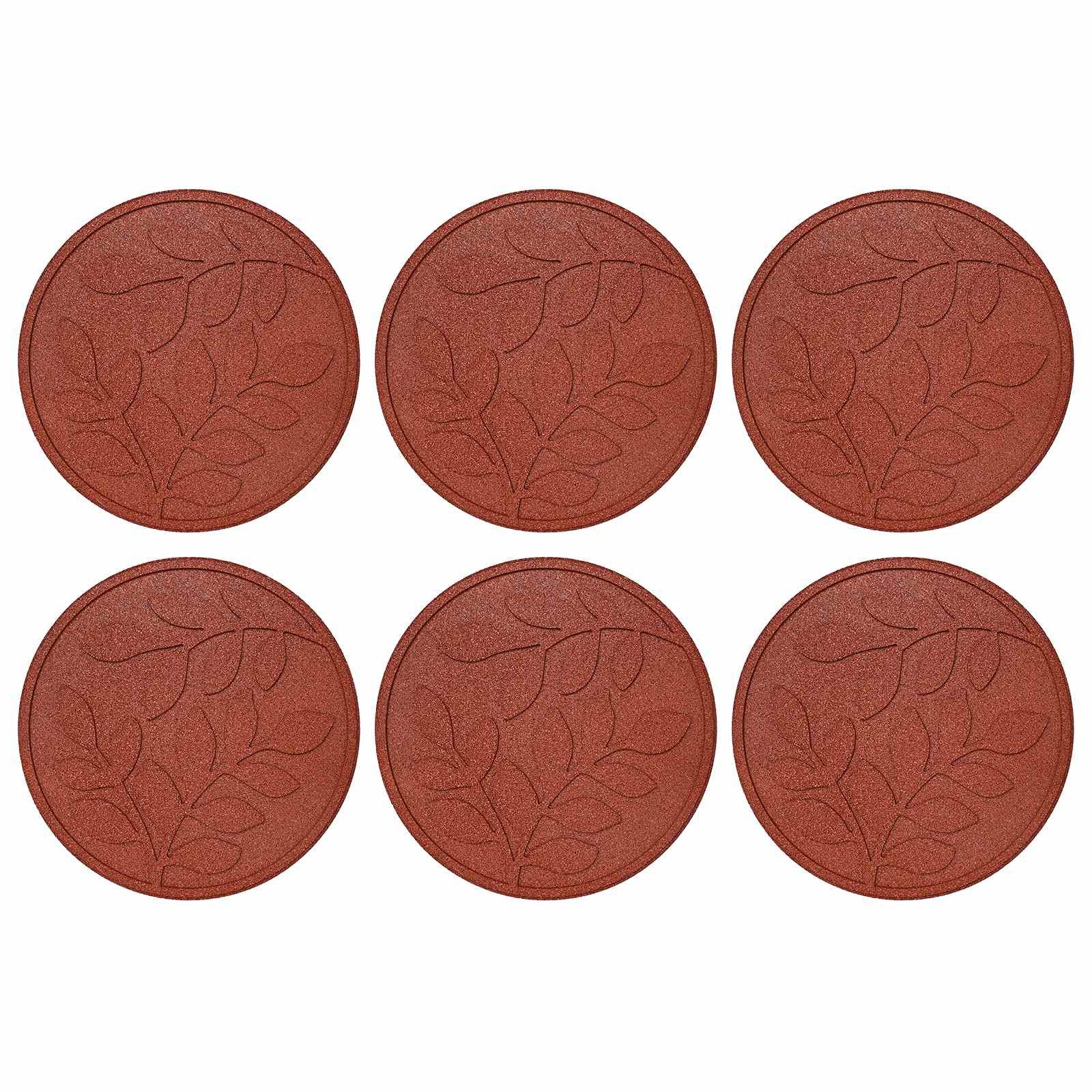 vidaXL Terrassendielen 44 x 2 cm Gummiplatten Gartenplatten Gehweg Terrassenplatte 6 Stück Ro, BxL: je 0x0 cm