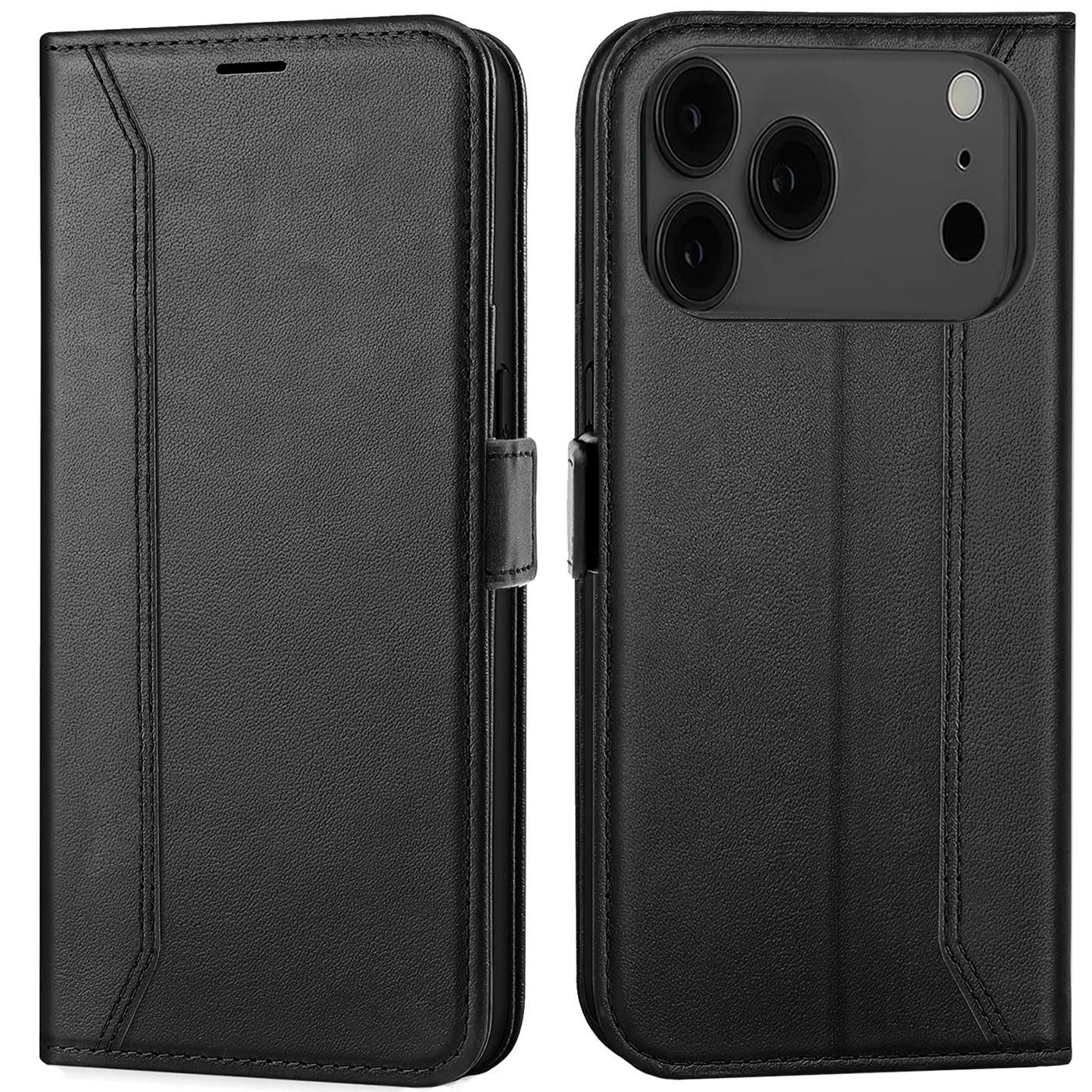 CoolGadget Handyhülle Book Case Elegance Tasche für Apple iPhone 17 Pro 6,3 Zoll, Hülle Magnet Klapphülle Flip Case für iPhone 17 Pro Schutzhülle