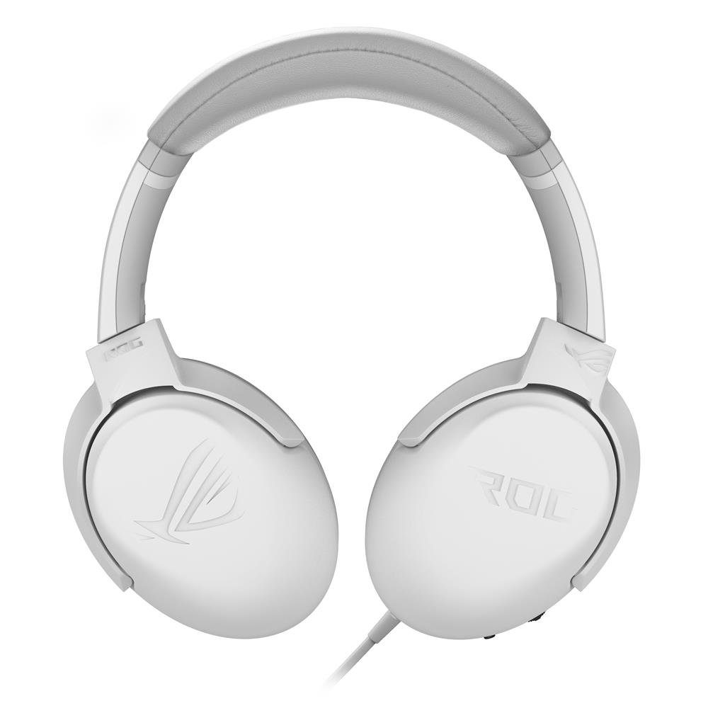 Asus ROG Strix Go Core Gaming-Headset (kabelgebunden, 3,5mm-Klinkenstecker, White Moonlight Weiß) leicht