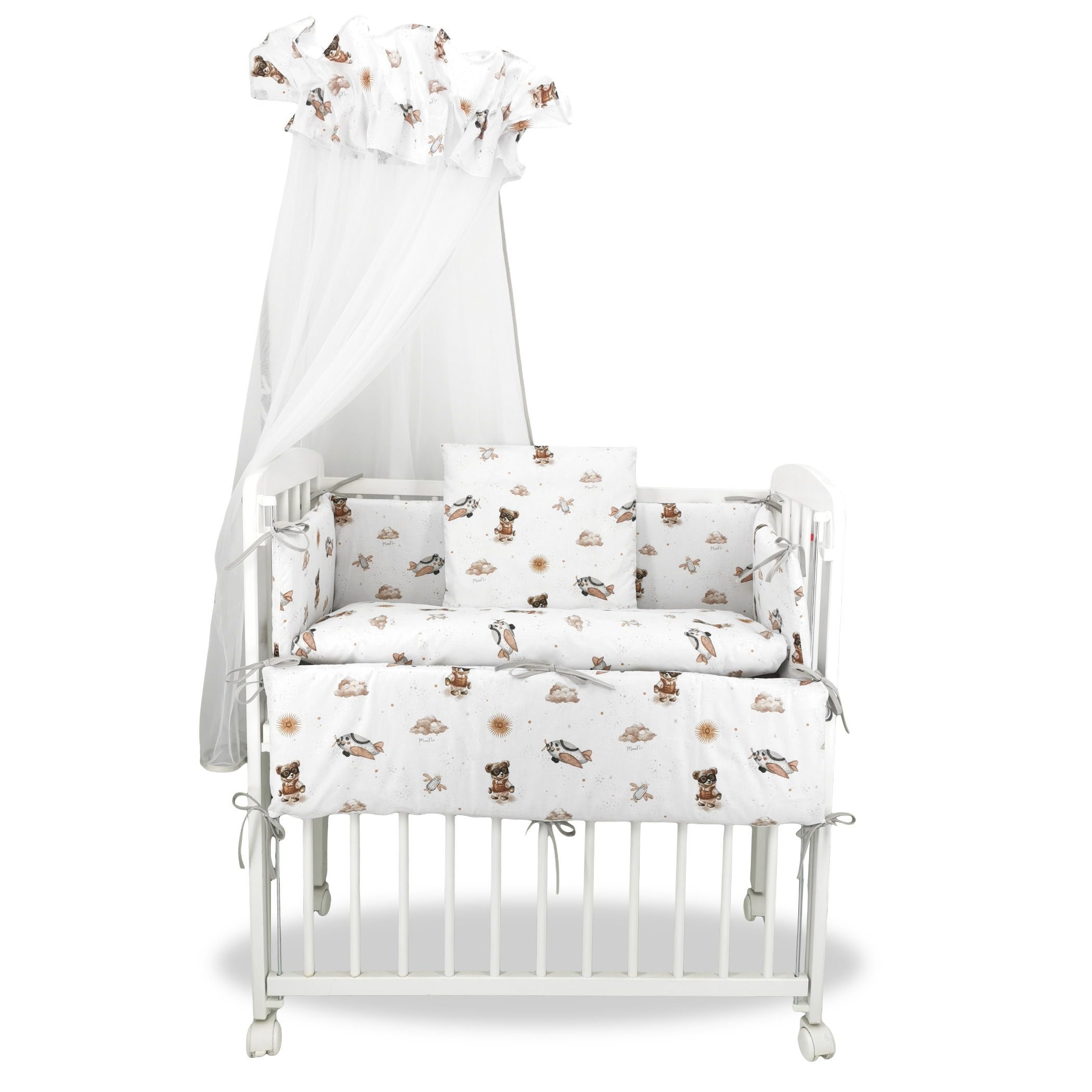 Beistellbett Babybett Teddy Pilot Beige