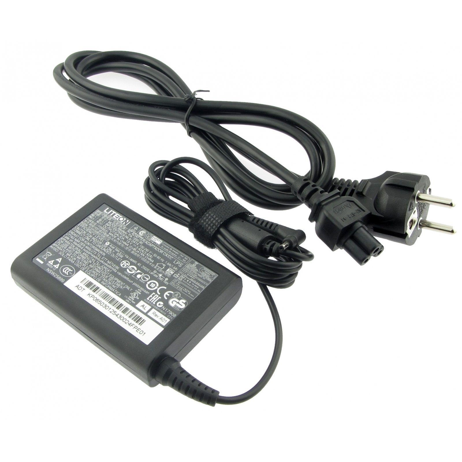 Acer Original Netzteil AC Adapter black 19V 2,37A 45W ohne Netzkabel A13-04  Notebook-Netzteil (Stecker: 3.0 x 1.1 mm rund, Ausgangsleistung: 65 W)