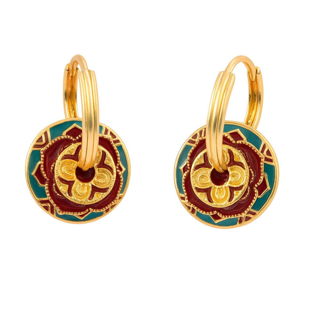 RAIKOU Creolen-Set Abnehmbare Kupfer Ohrringe vergoldet günstig online kaufen