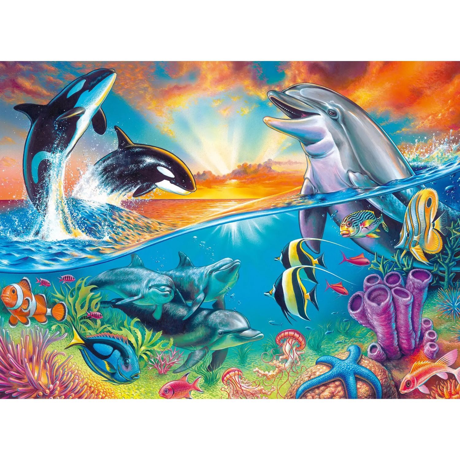 Ravensburger Puzzle Ravensburger Kinderpuzzle - 12900 Ozeanbewohner -..., 200 Puzzleteile