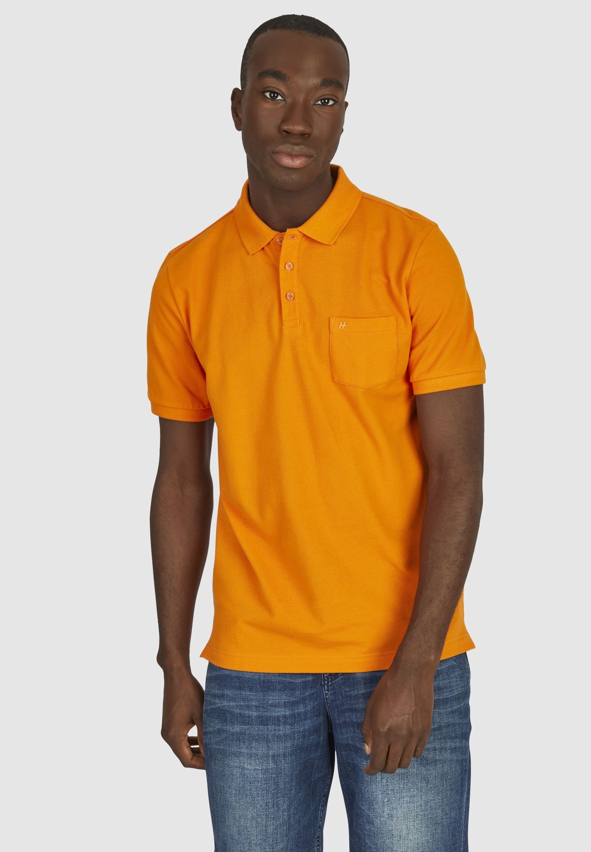 HECHTER PARIS Poloshirt mit polokrage orange