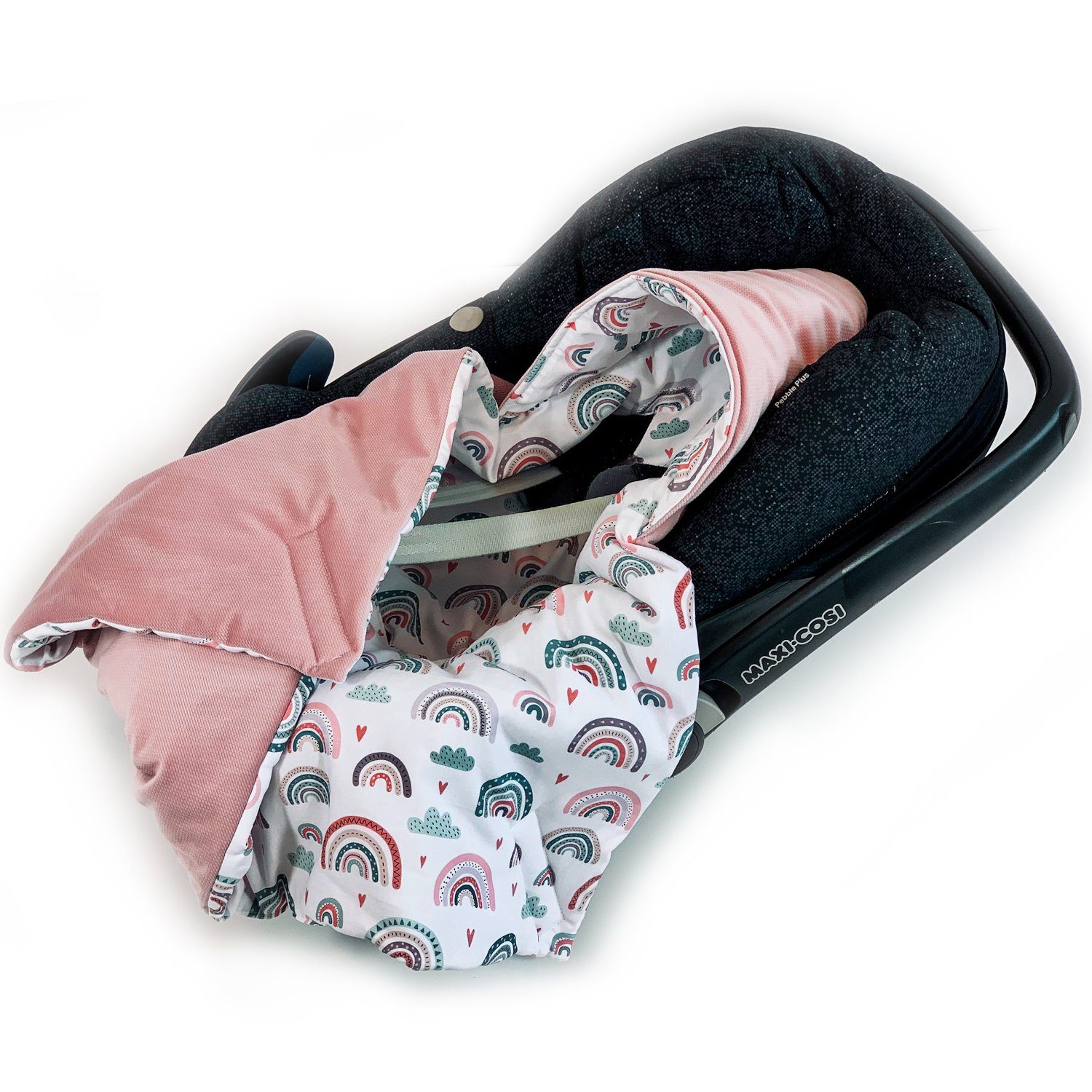 Einschlagdecke Babyschale Autositz mit Klettverschluss,Wattiert mit günstig online kaufen