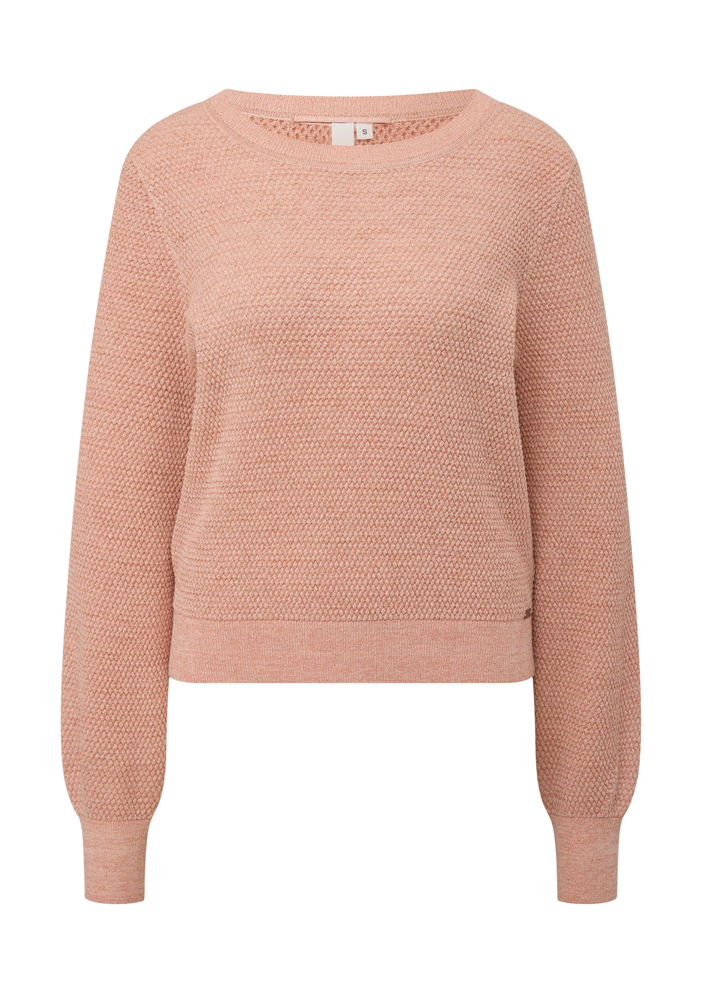 QS Strickpullover mit Puffärmel