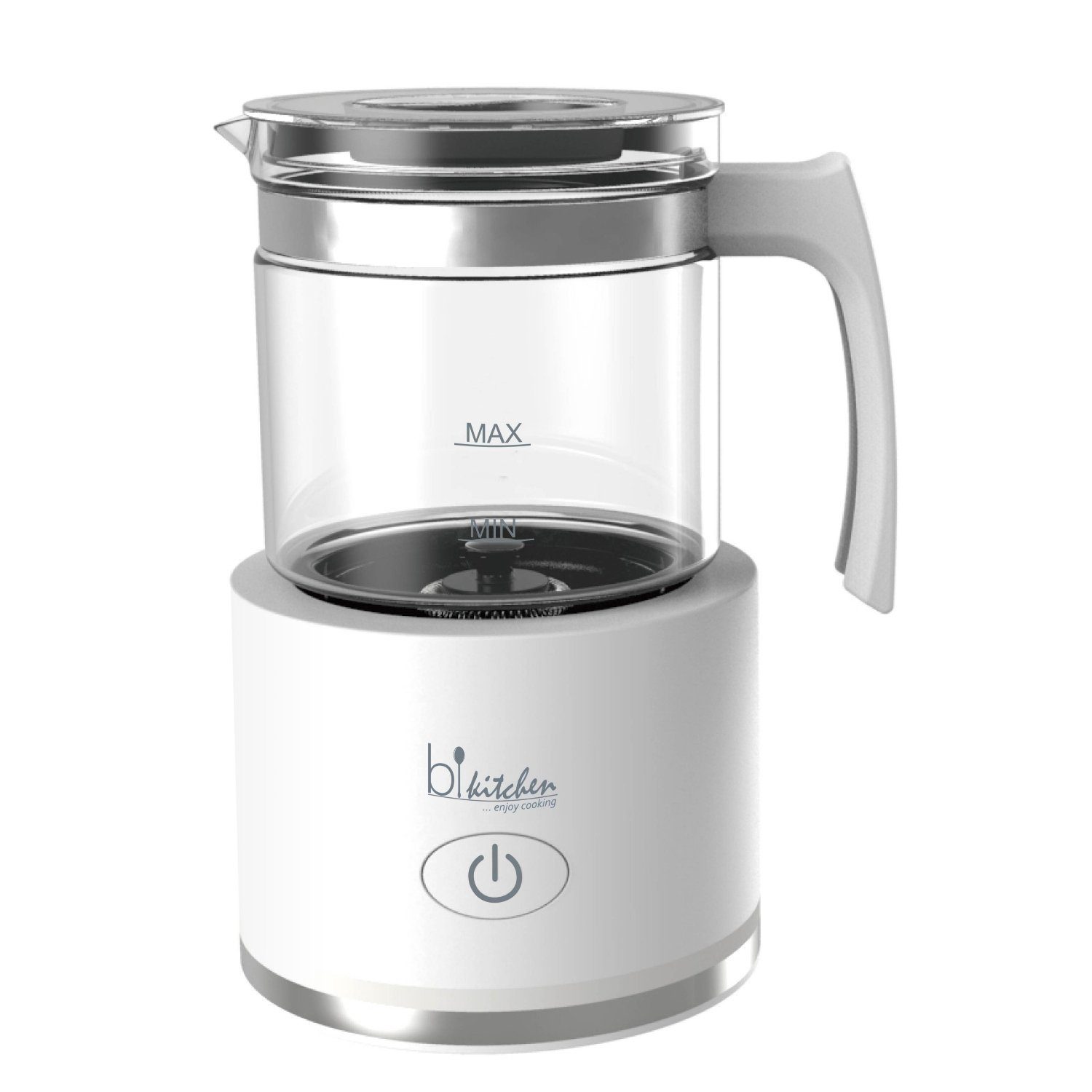 BiKitchen Milchaufschäumer Milk 250 - Induktions-Milchaufschäumer - weiß