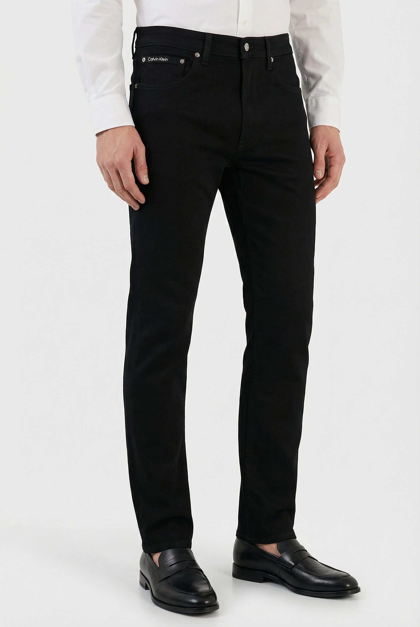 Calvin Klein Jeans Skinny-fit-Jeans SKINNY mit Leder-Badge