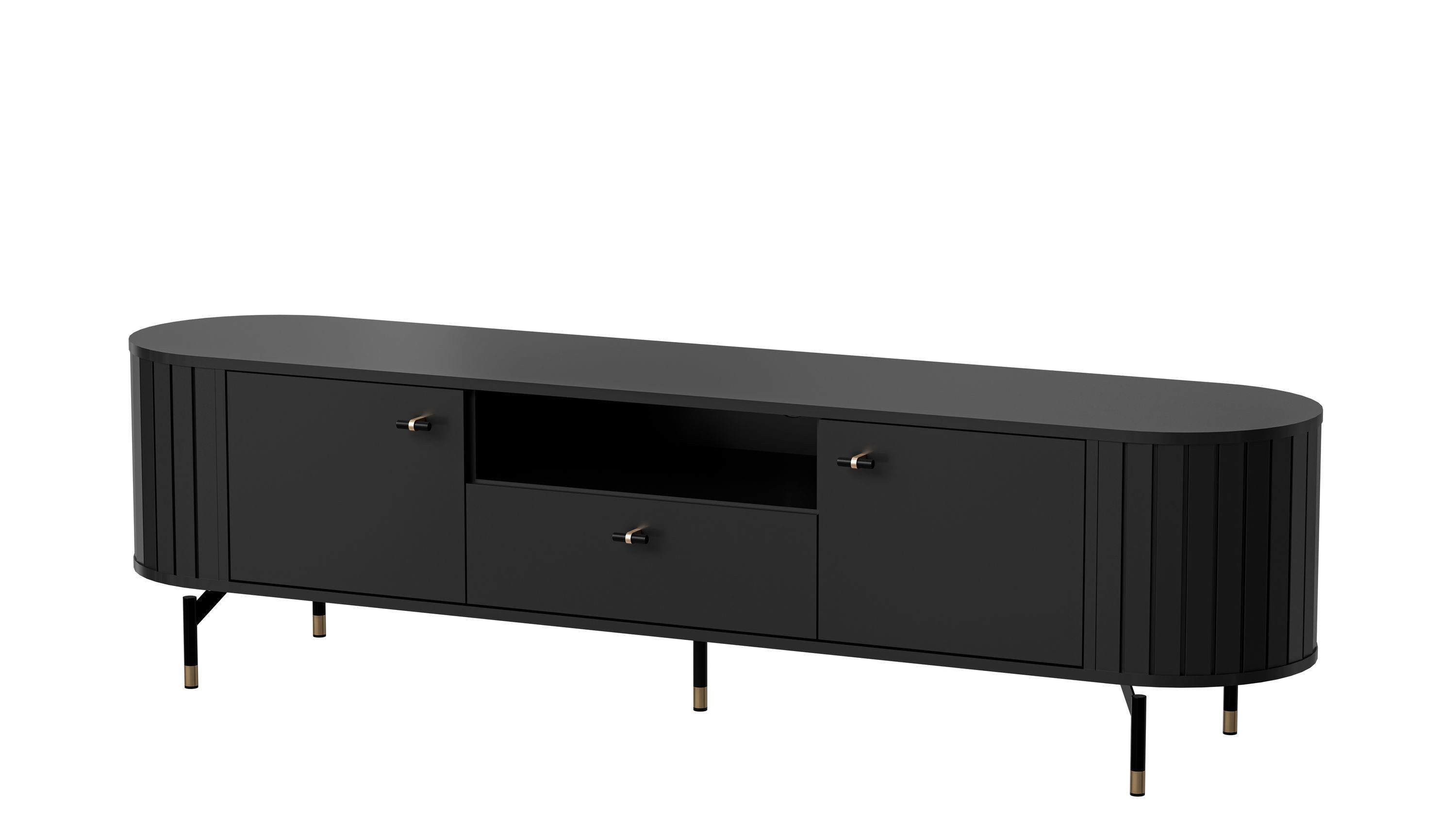 designimpex TV-Rack Design Fernsehtisch Roma DO-5 TV-Möbel Lowboard TV Wohnzimmer Tisch