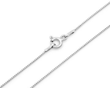 Kauf-mich-weg by Bella T Silberkette Venezianerkette 925 Sterling Silber rhodiniert 0,7mm breit, Länge wählbar 40 - 55cm