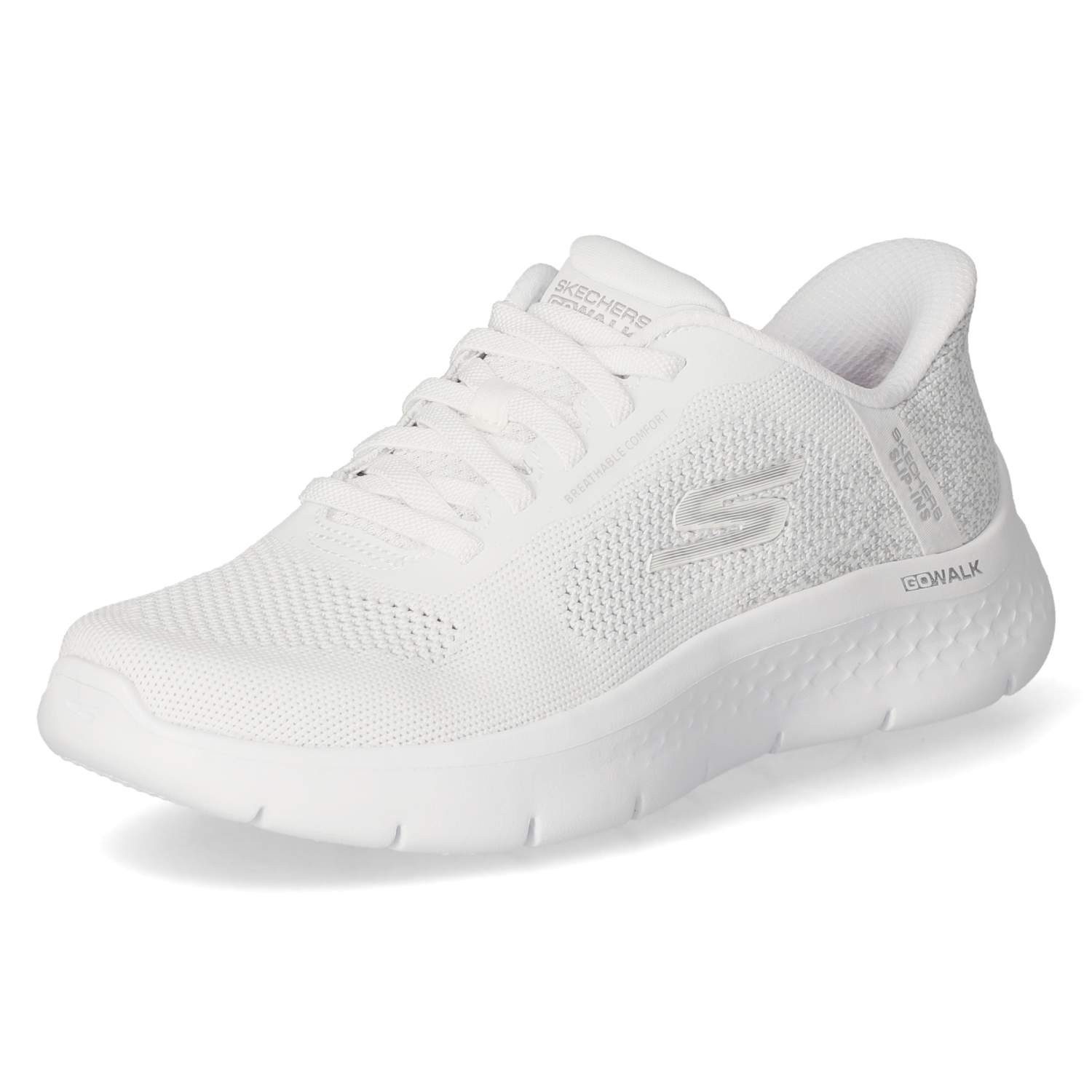 Skechers Skechers 125503 WHT Damen Textil weiss Schnürschuh günstig online kaufen