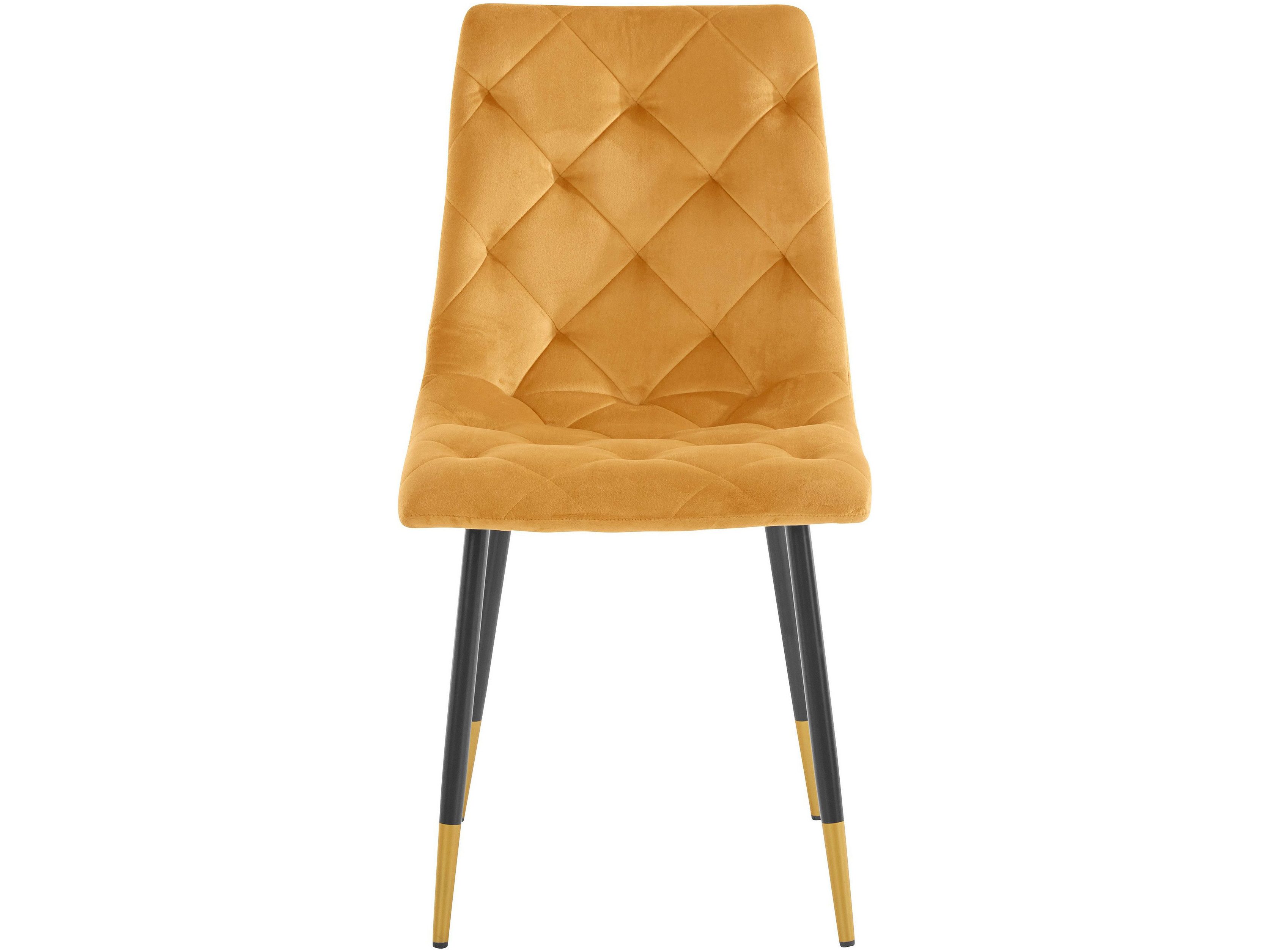 loft24 Esszimmerstuhl Lilith (Set, 2 St), Bezug in Samtoptik mit Steppung günstig online kaufen