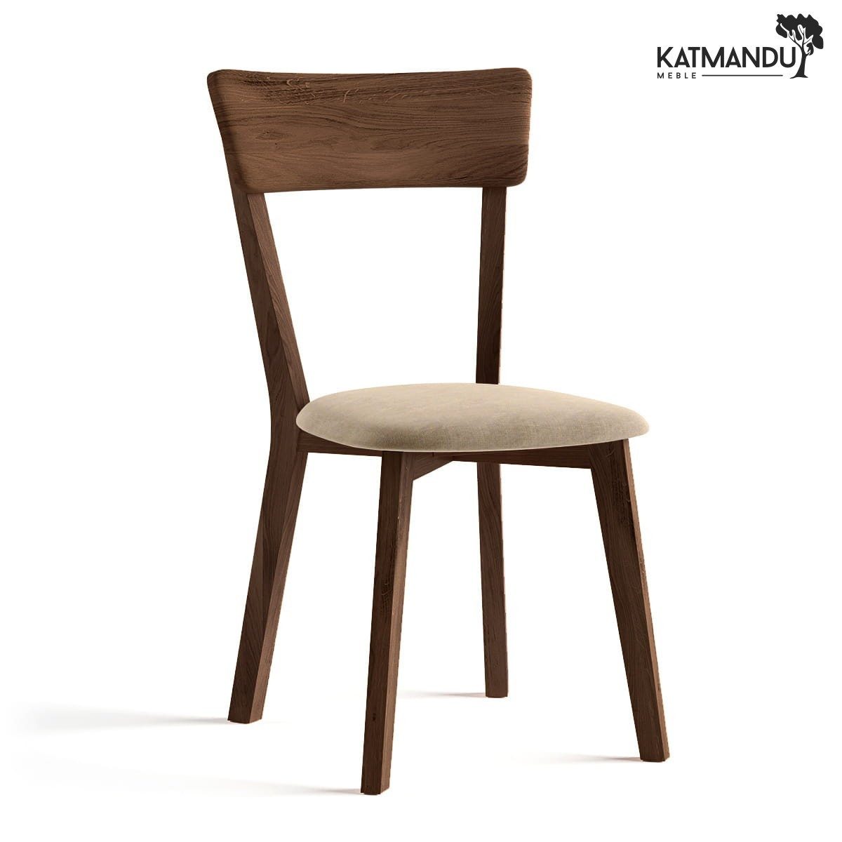 Katmandu Esszimmerstuhl Esszimmerstuhl Leon M11 Tabacco aus Eichenholz mit Polstersitz – geölt, Gaststättenstuhl