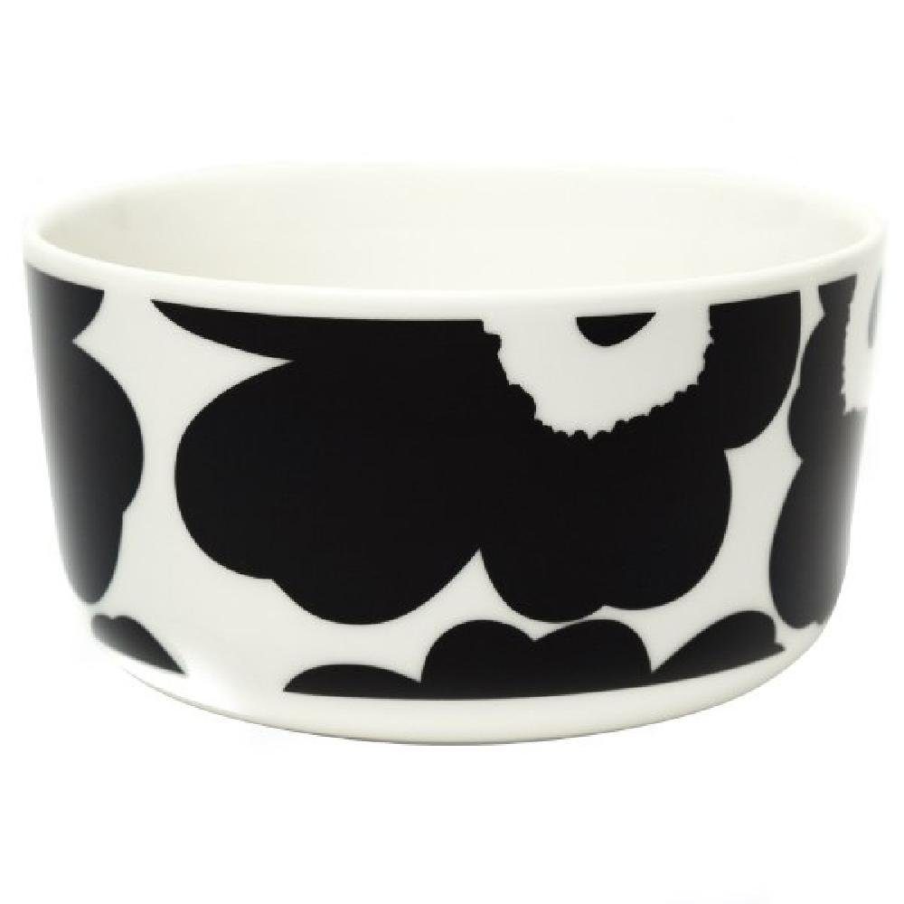 Marimekko Schüssel Schale Oiva-Unikko Weiß-Schwarz (12,5cm)