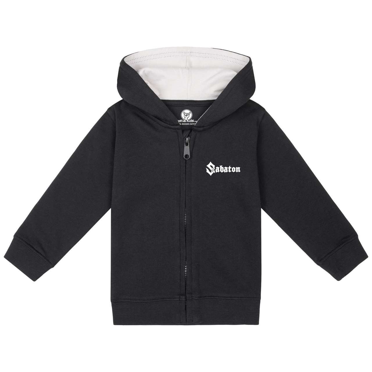 Metal Kids Kapuzensweatjacke mit Sabaton (Crest) Aufdruck für Babys (0–24 M)