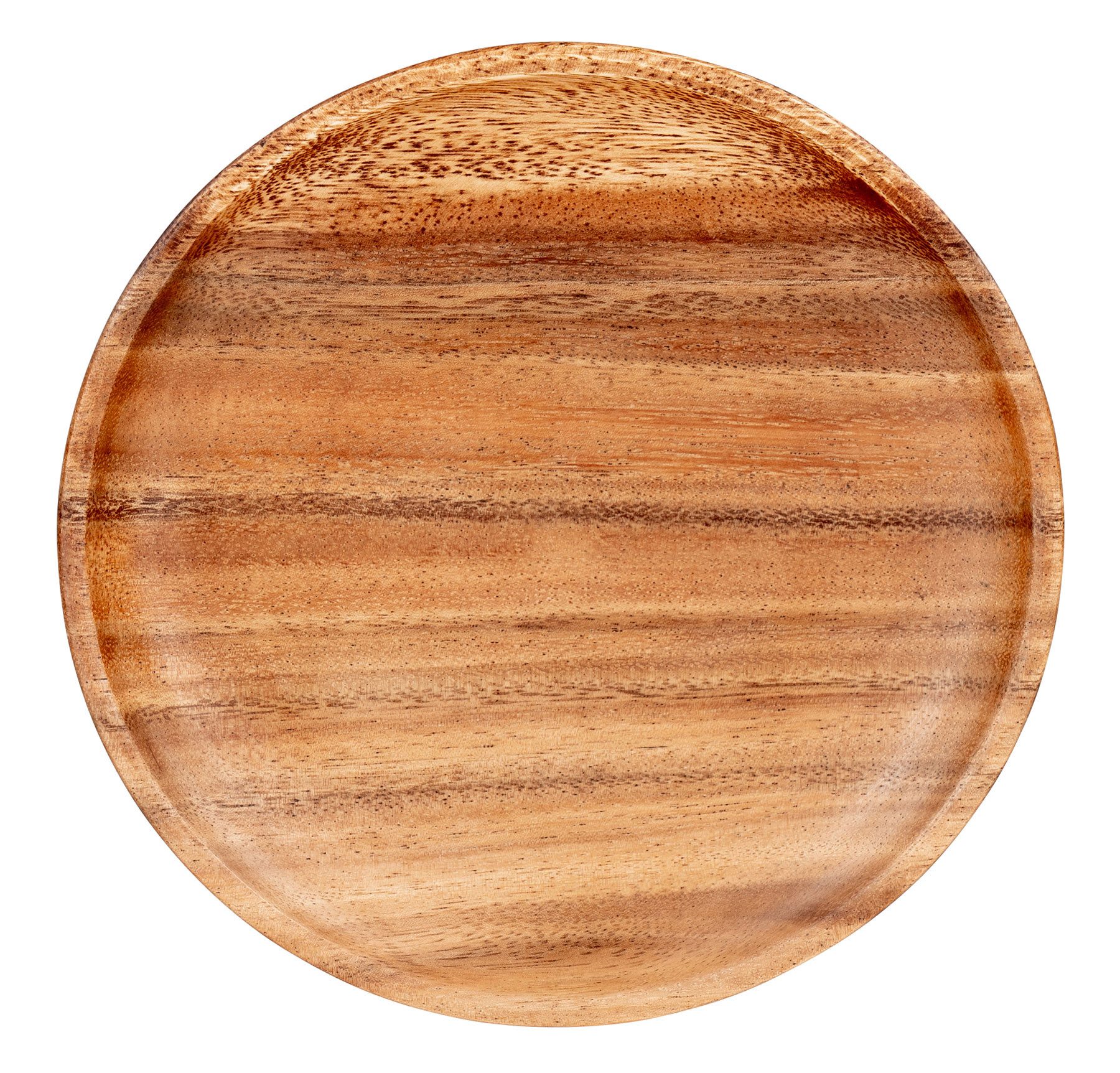 Levandeo® Dekoteller, Holzteller Akazie rund 20cm Holz Schale Obstteller De günstig online kaufen