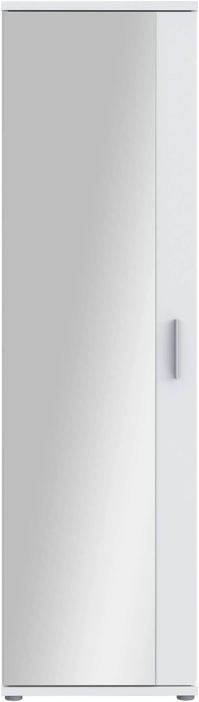 FORTE Schuhschrank Mehrzweckschrank, Stauraum, viele Einlegeböden B/H/T 50,2/179,1/34,8, Spiegel