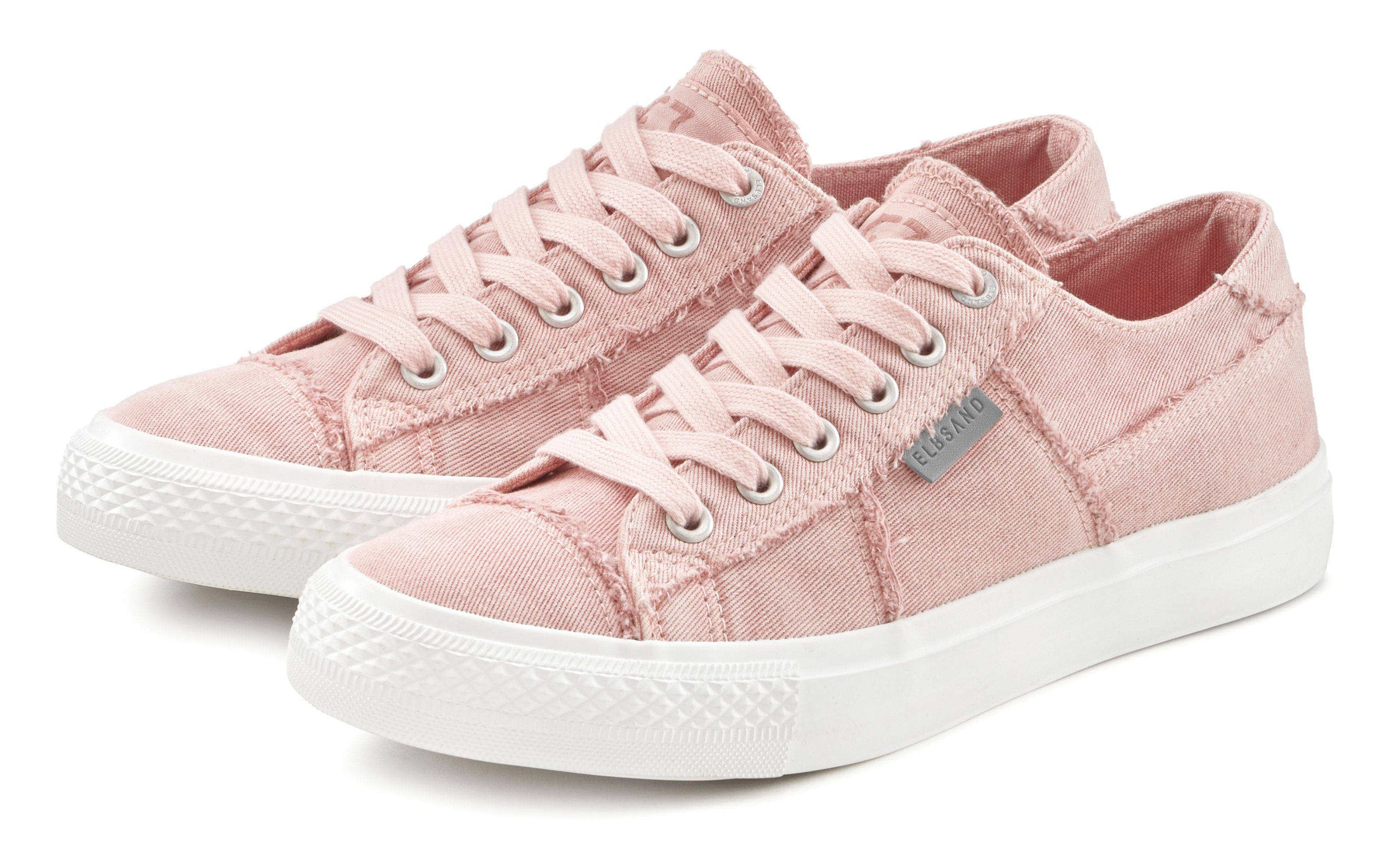 Elbsand Schnürschuh, Sneaker Schnürhalbschuh, Freizeitschuh aus Textil, Used-Look VEGAN