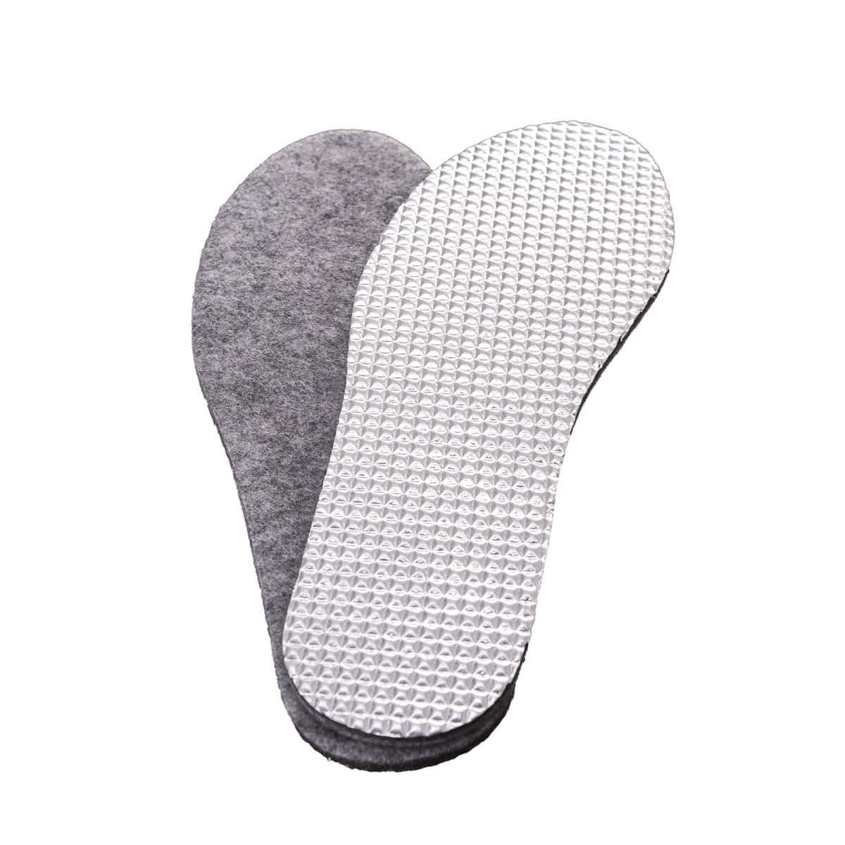 Sohlen24 Filzsohlen Filz Schuheinlagen Einlegesohlen Alutherm Thermo (Packung, 1 Paar), Universalgröße