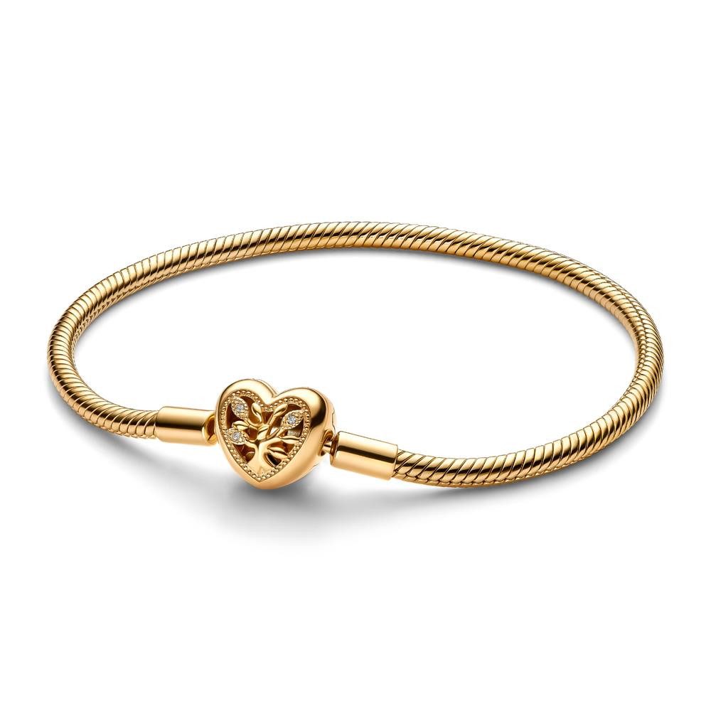 Pandora Armband Damenarmband Familie Moments IP Gold, Zirkonia, Emaille von PANDORA