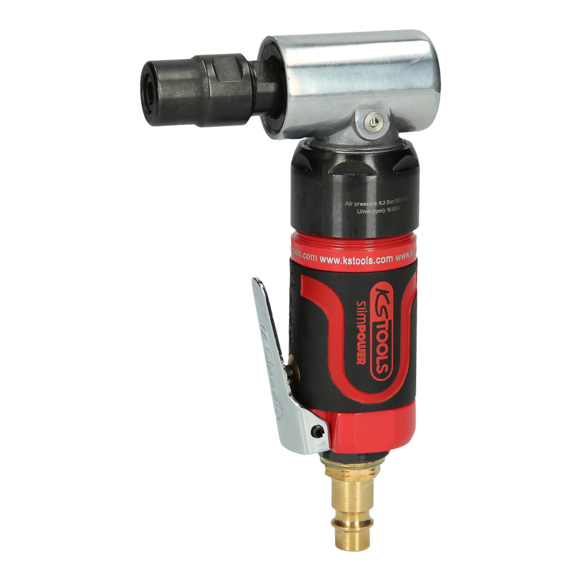 KS Tools Druckluft-Stabschleifer KS Tools SlimPOWER Mini-Druckluft-Winkelstabschleifer, 19.000 U/min