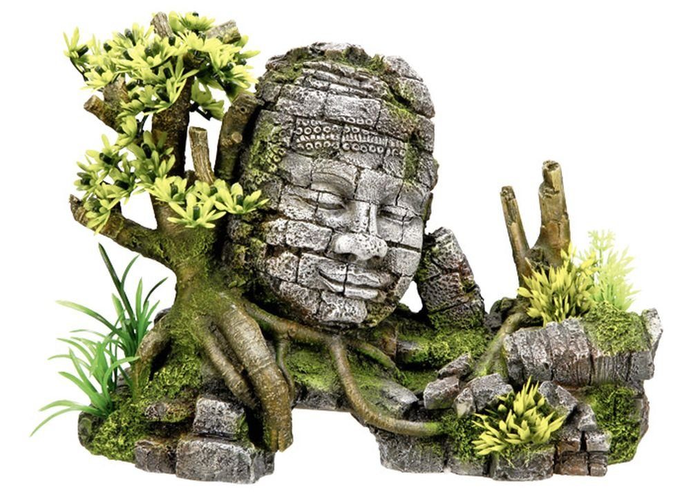 Aquariendeko Aqua Ornaments "ANGKOR WAT" mit Pflanzen