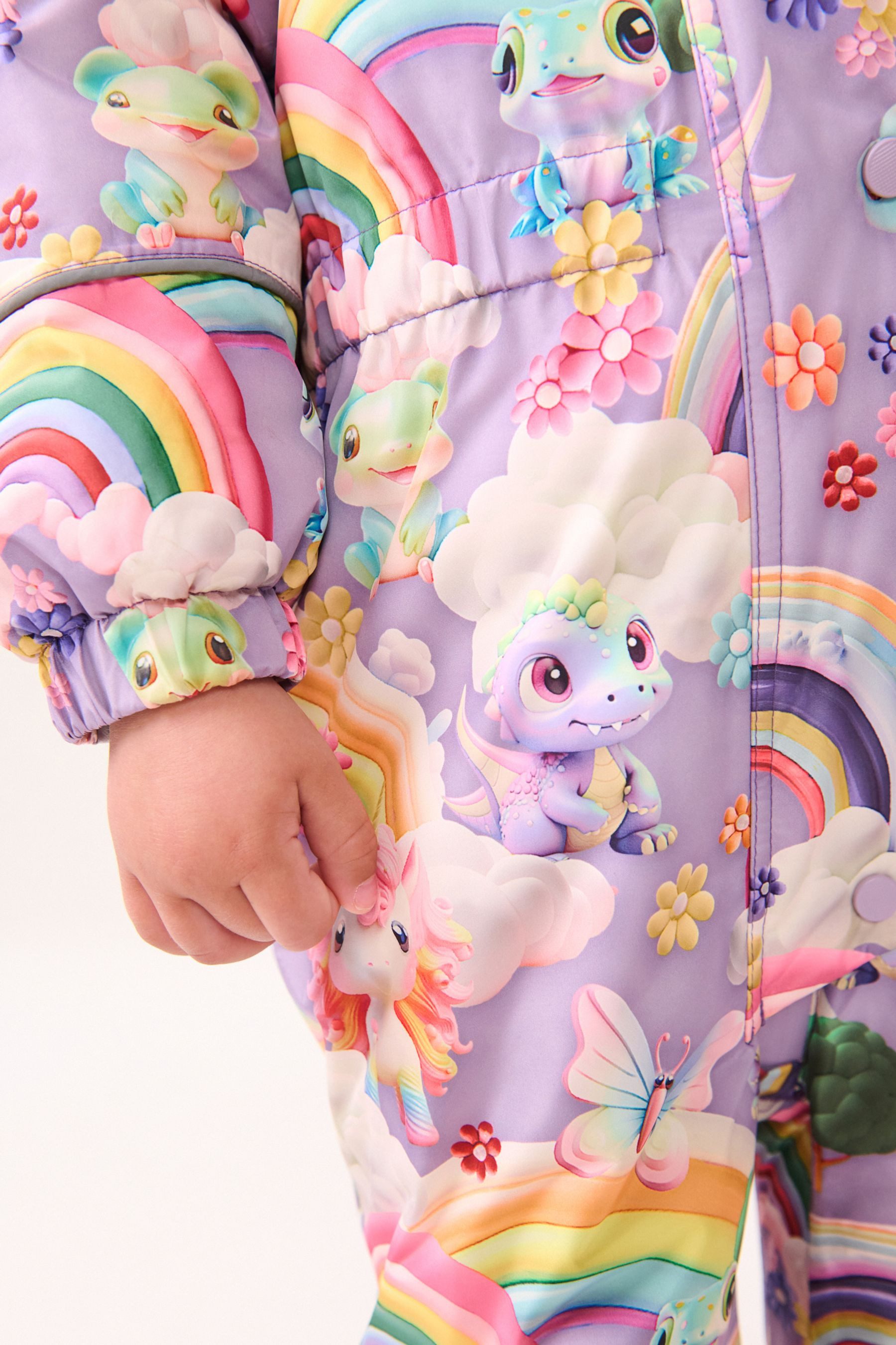 Next Snowsuit Waterproof Snowsuit with Print and Faux Fur (1-piece)