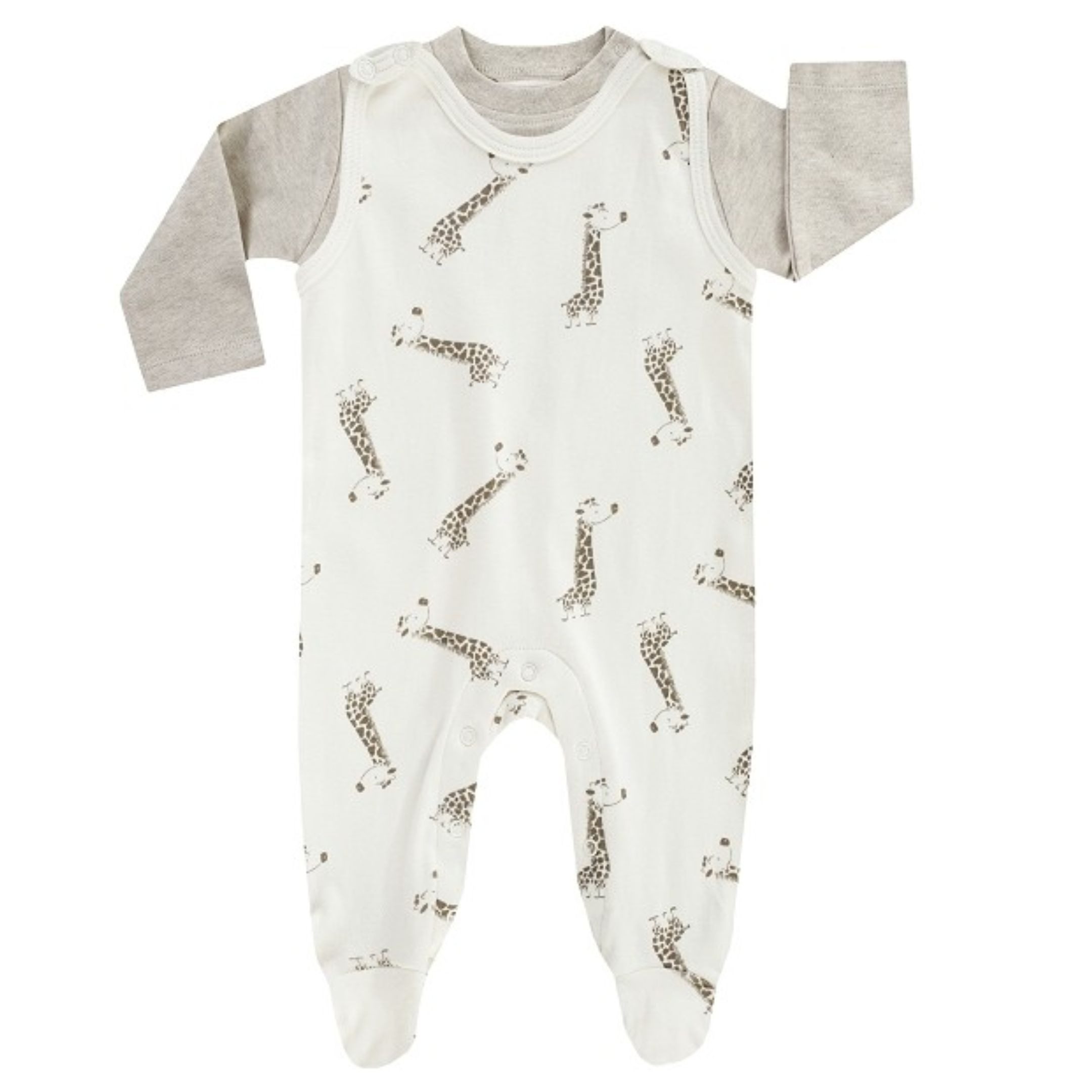 JACKY Strampler Strampler Set BABY ON TOUR, Beige (2-tlg., 2 Teile) Set, Hautsympathisch und weich