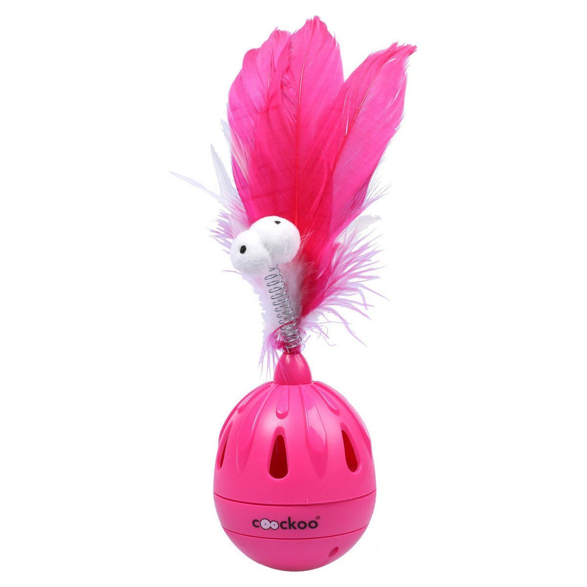 Coockoo Tier-Intelligenzspielzeug Katzenspielzeug Tumbler rosa