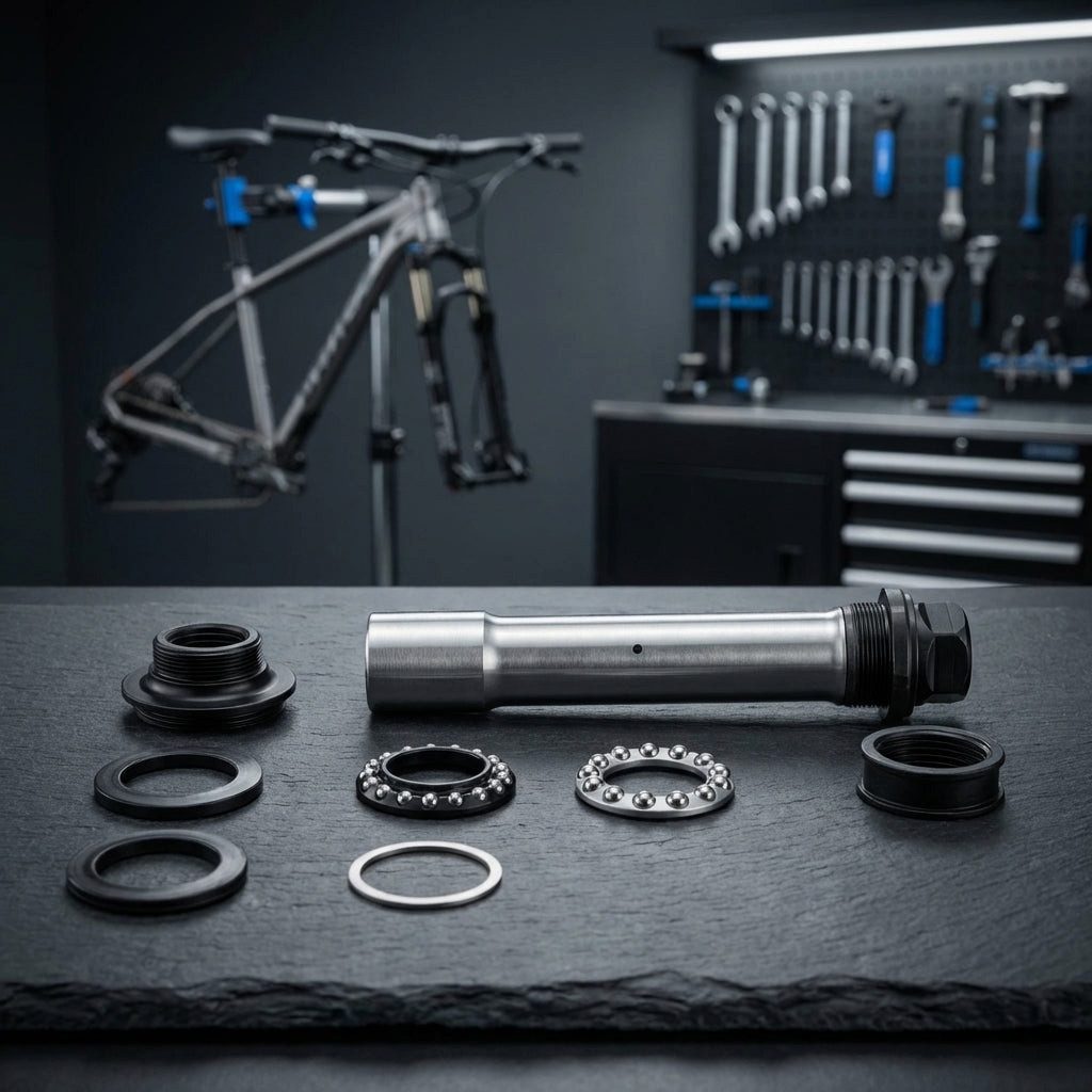 Shimano Vorderradnabe SHIMANO HOHLACHSE KOMPL. HB-MT400-B - präzise Ersatzachse für Vorderra