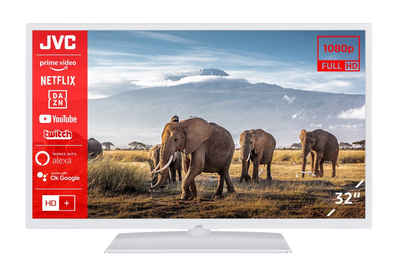 JVC LT-32VF5156W LCD-LED Fernseher (80 cm/32 Zoll, Full HD, Smart TV, HDR, Triple-Tuner, Bluetooth, 6 Monate HD+ inklusive)